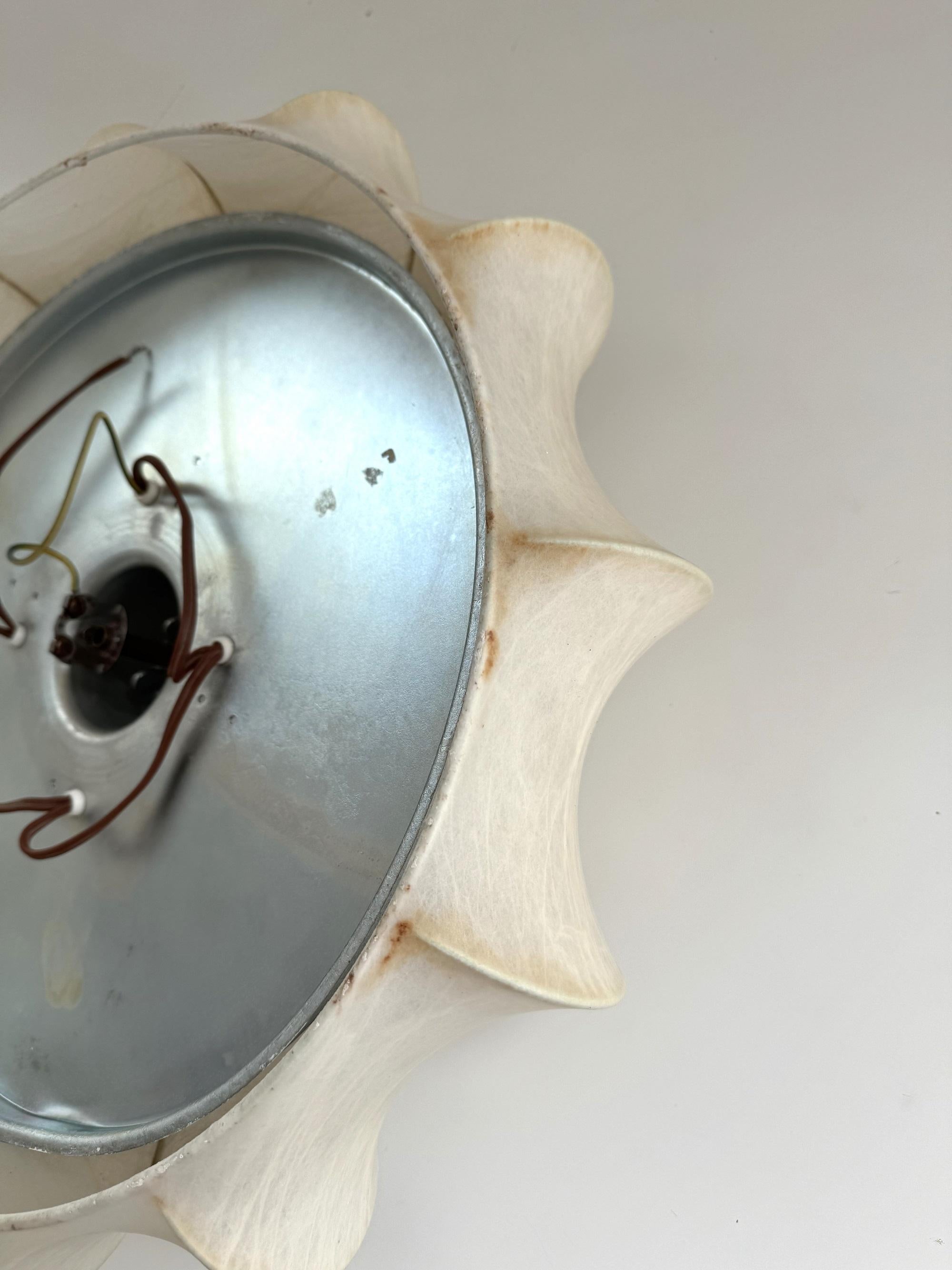 Cocoon Flush Mount Ceiling Light, Friedel Wauer pour Goldkant Leuchten, années 1960 en vente 5