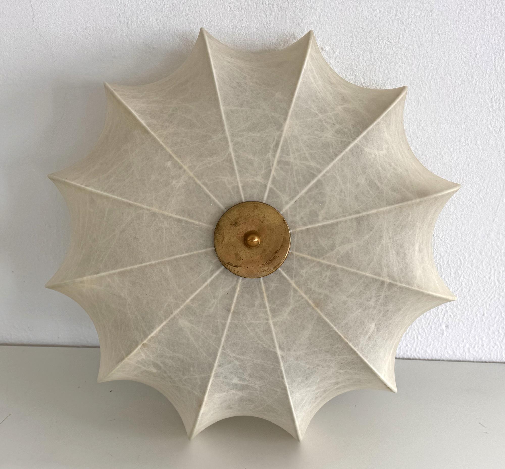 Cocoon Flush Mount Ceiling Light, Friedel Wauer pour Goldkant Leuchten, années 1960 en vente 6