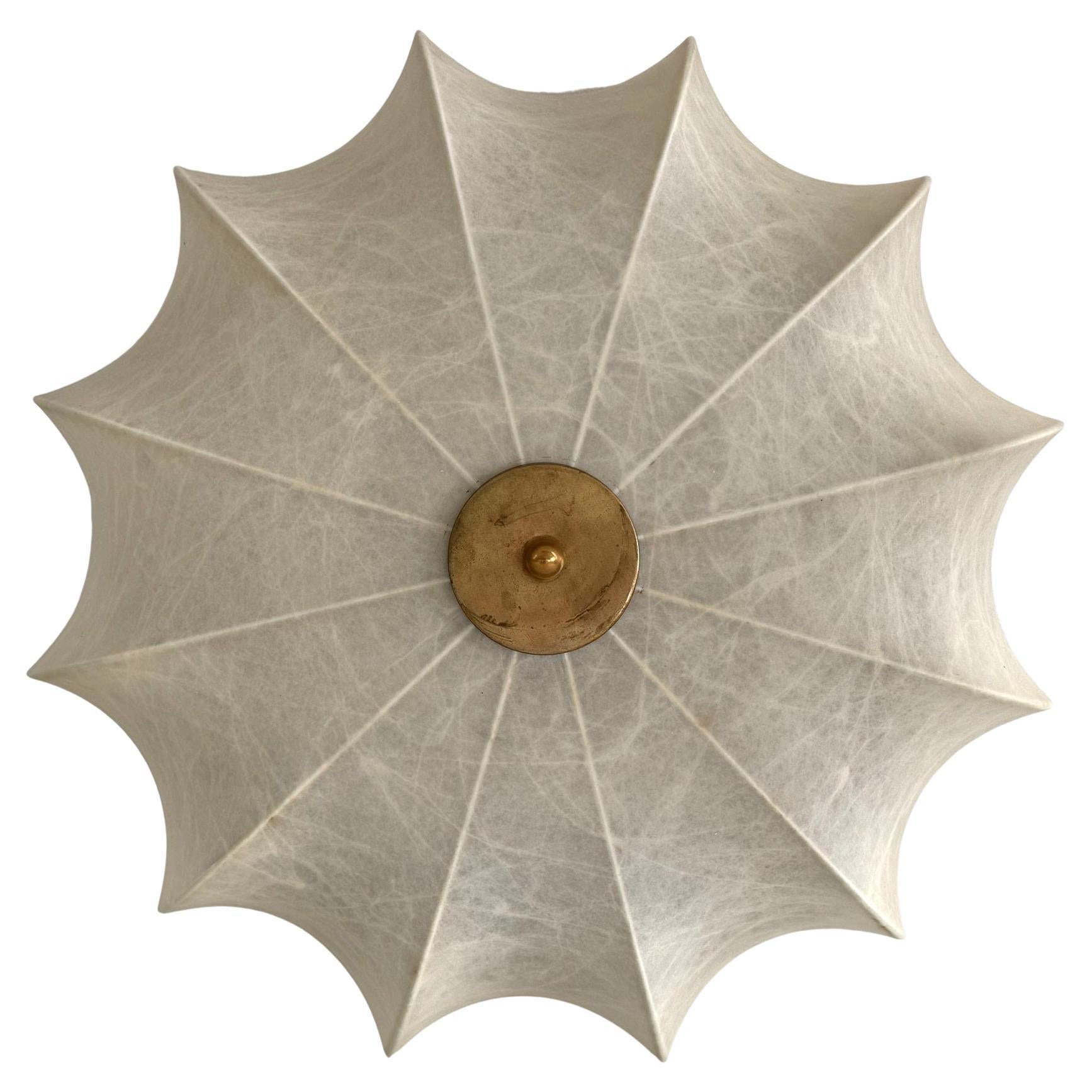 Cocoon Flush Mount Ceiling Light, Friedel Wauer pour Goldkant Leuchten, années 1960 en vente