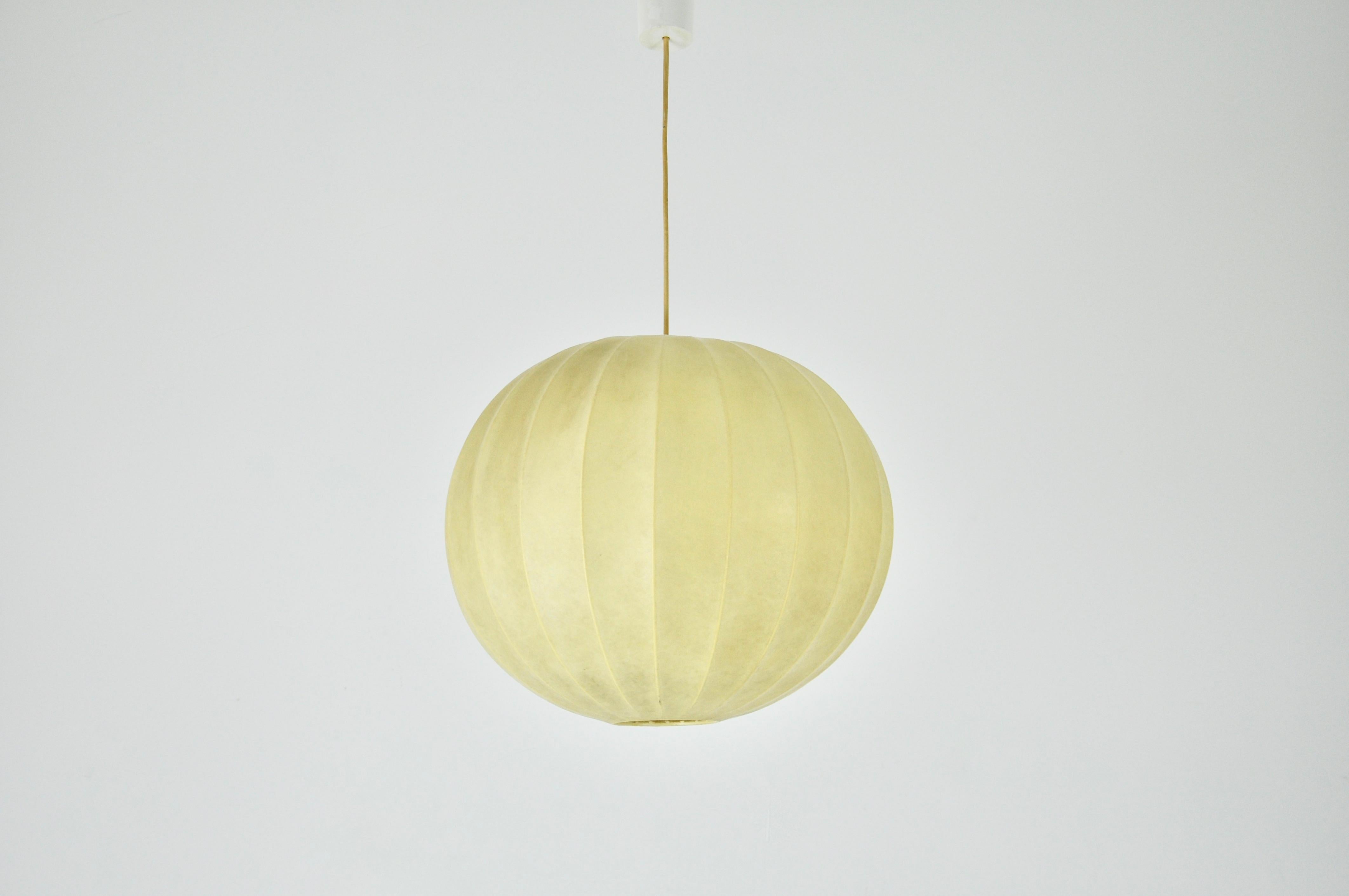 Cocoon chandelier by Achille Castiglioni for Flos in 1960s. Good condition. Wear due to time and age of the lamp.