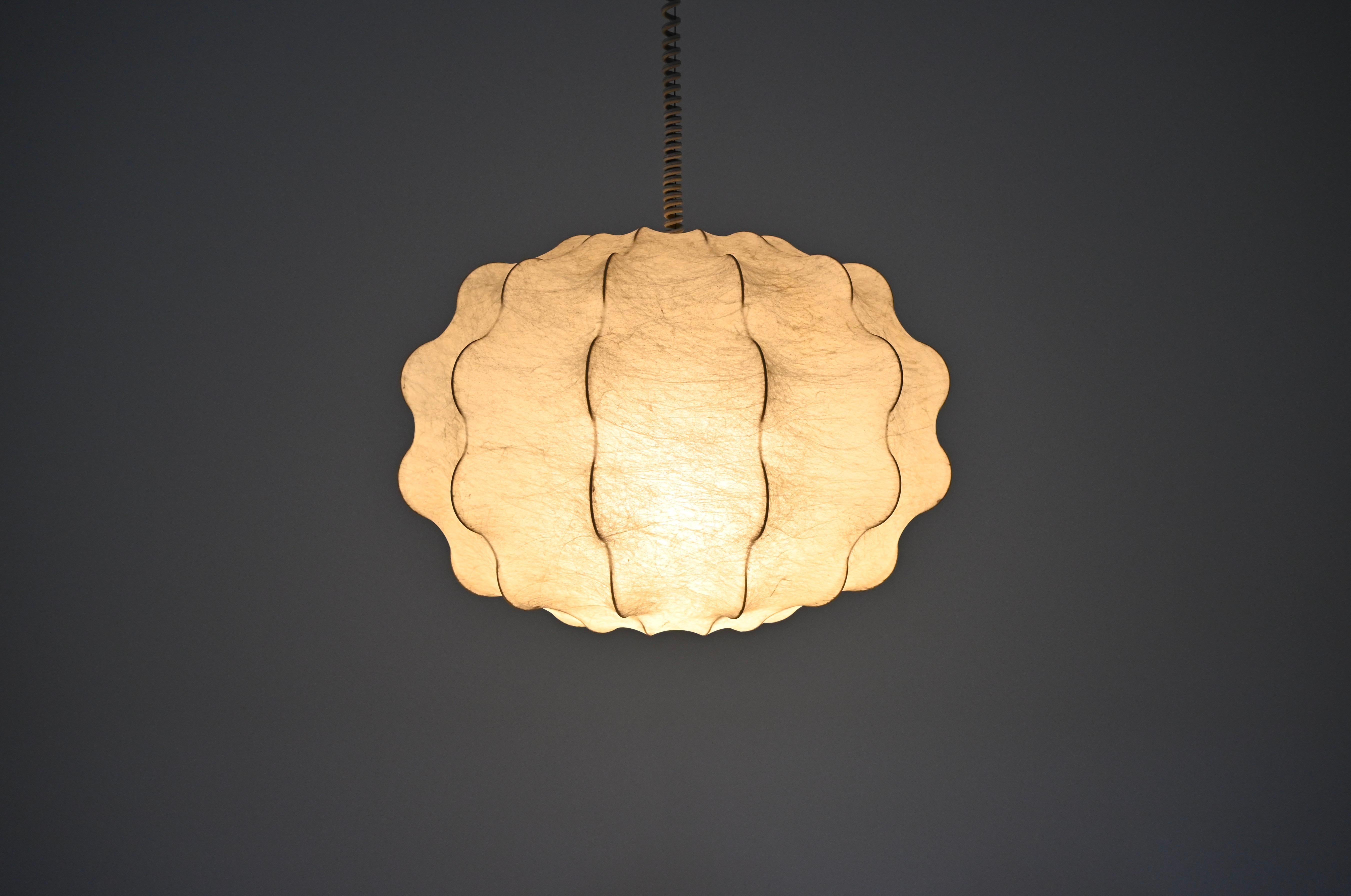 Mid-Century moderno Lampada a sospensione Cocoon di Achille and Pier Giacomo Castiglioni per Flos, anni '60 in vendita