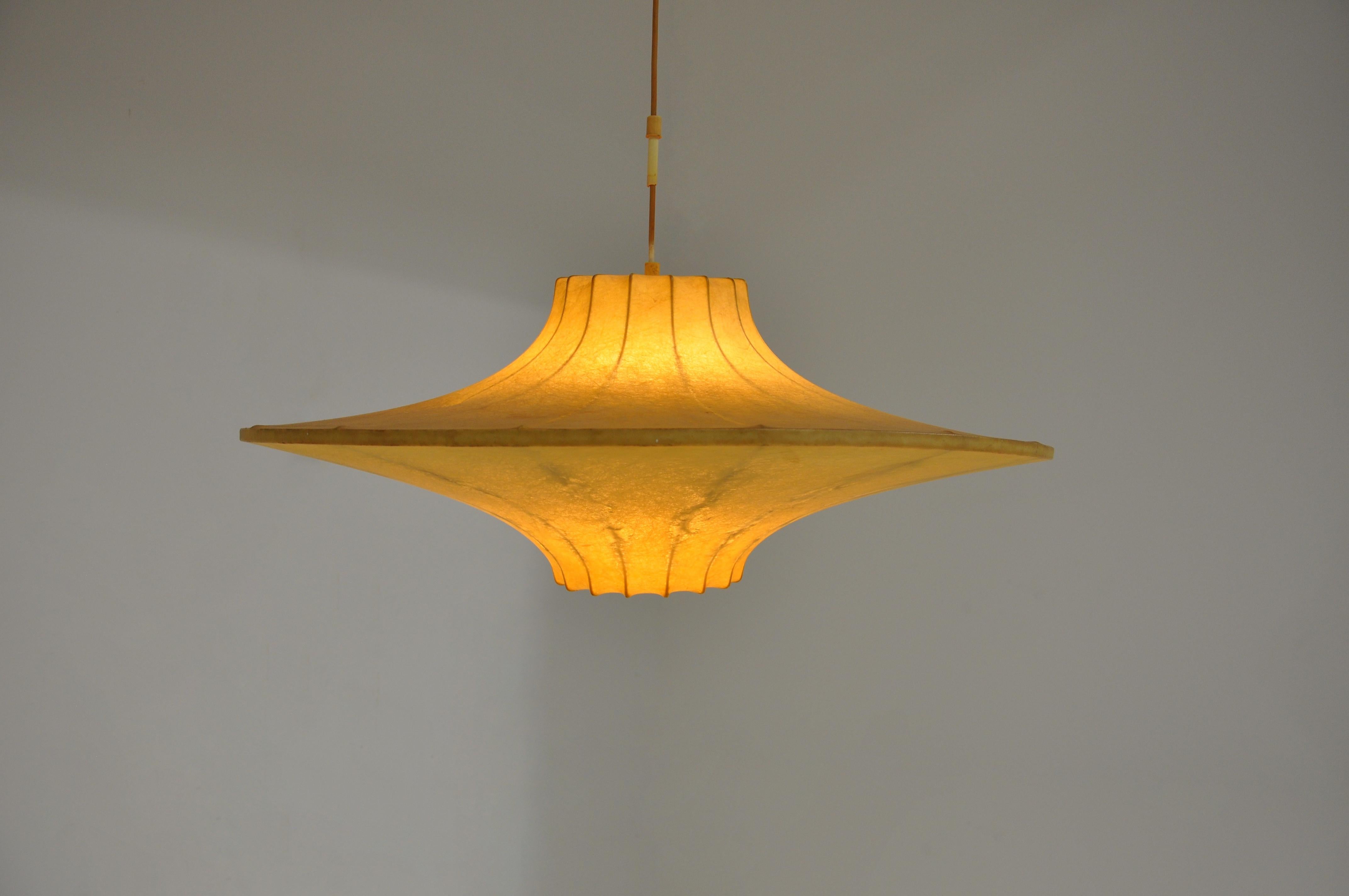 Metal Cocoon hanging lamp by Achille & Pier Giacomo Castiglioni for flos, 1960s