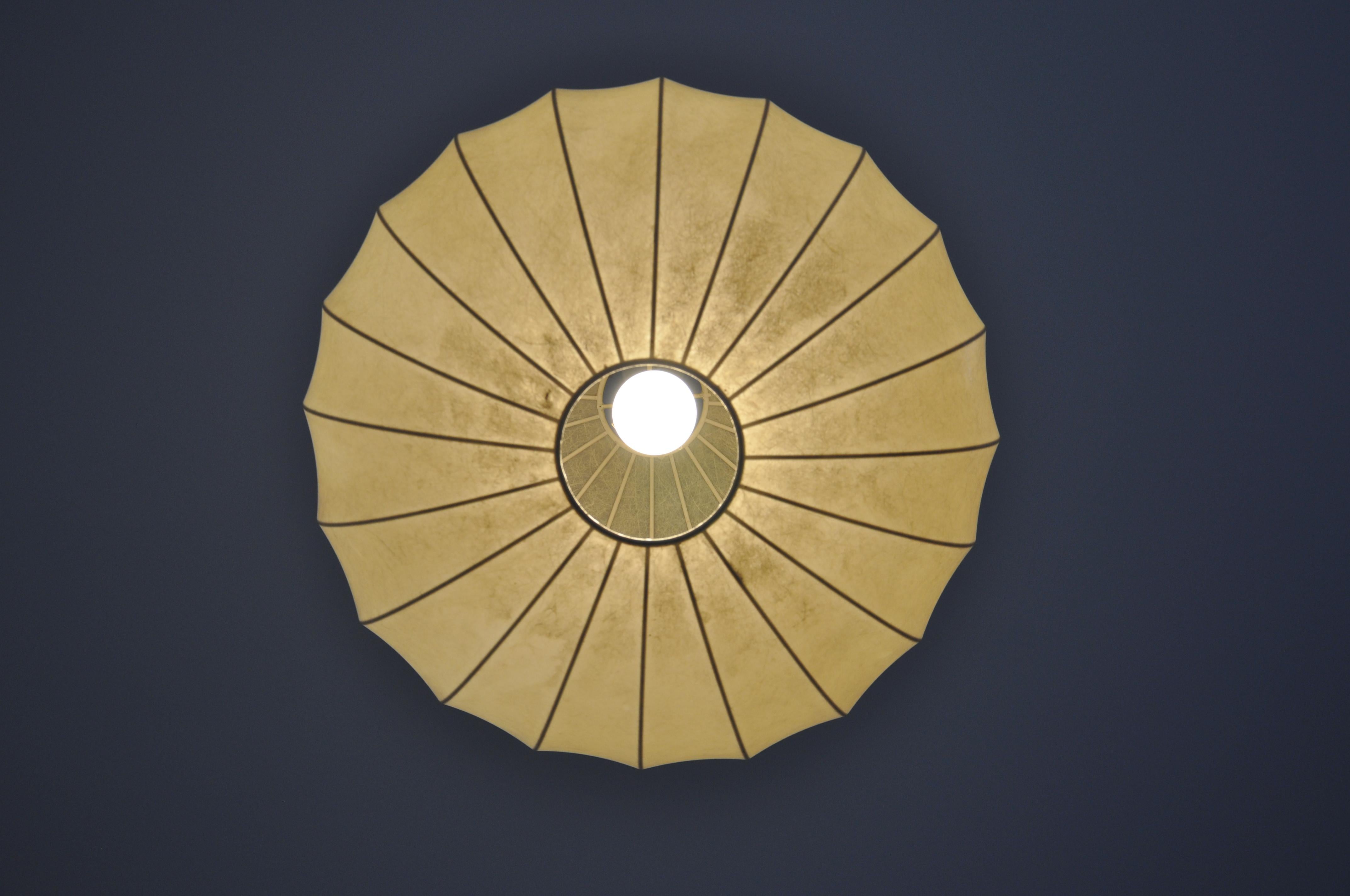 Metal Cocoon Hanging Lamp by Achille & Pier Giacomo Castiglioni for Flos, 1960s