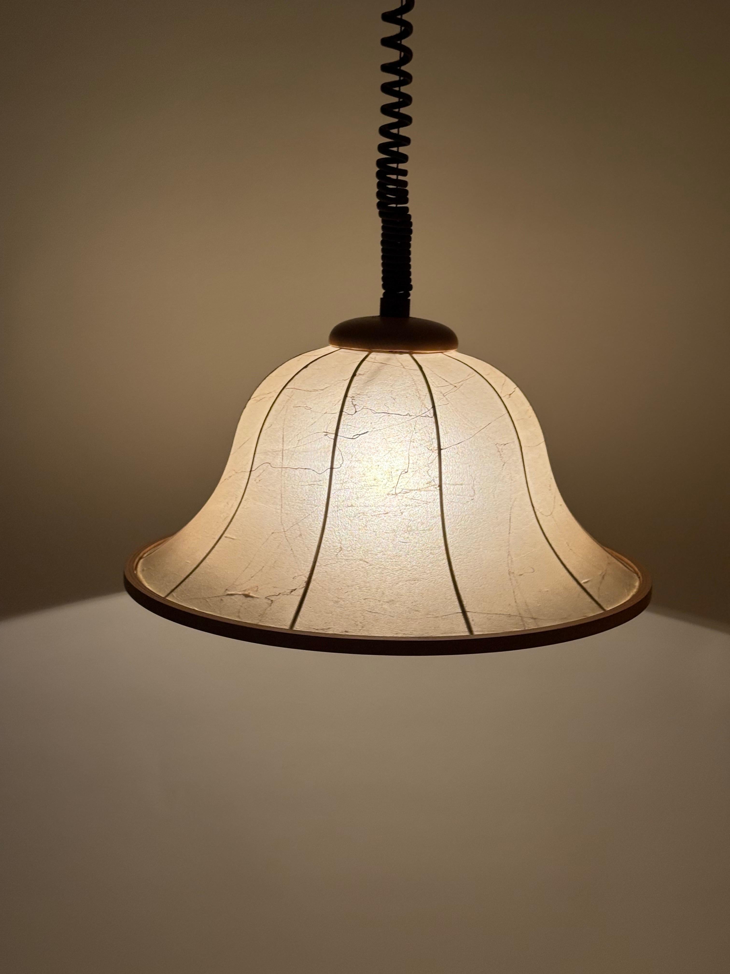Lampada a sospensione Cocoon in legno di faggio, regolabile in altezza in vendita 4