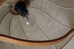 Cocoon Hängelampe aus Buchenholz, höhenverstellbar