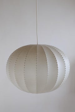 Lampada Cocoon 1960, Friedel Wauer, Goldkant Leuchten