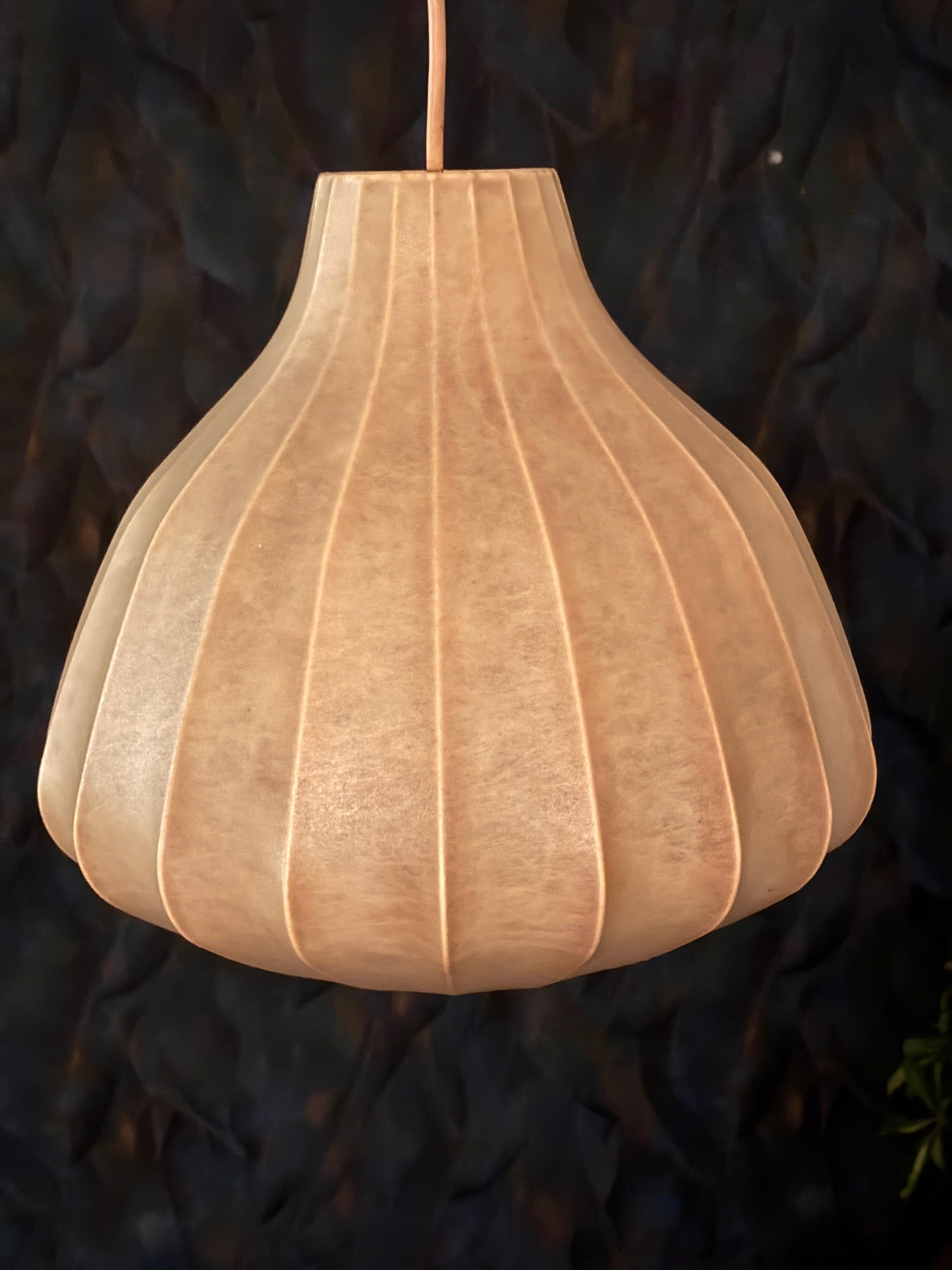 Cocoon-Lampe von George Nelson, Cocoon  Italien 1960er Jahre im Angebot 3