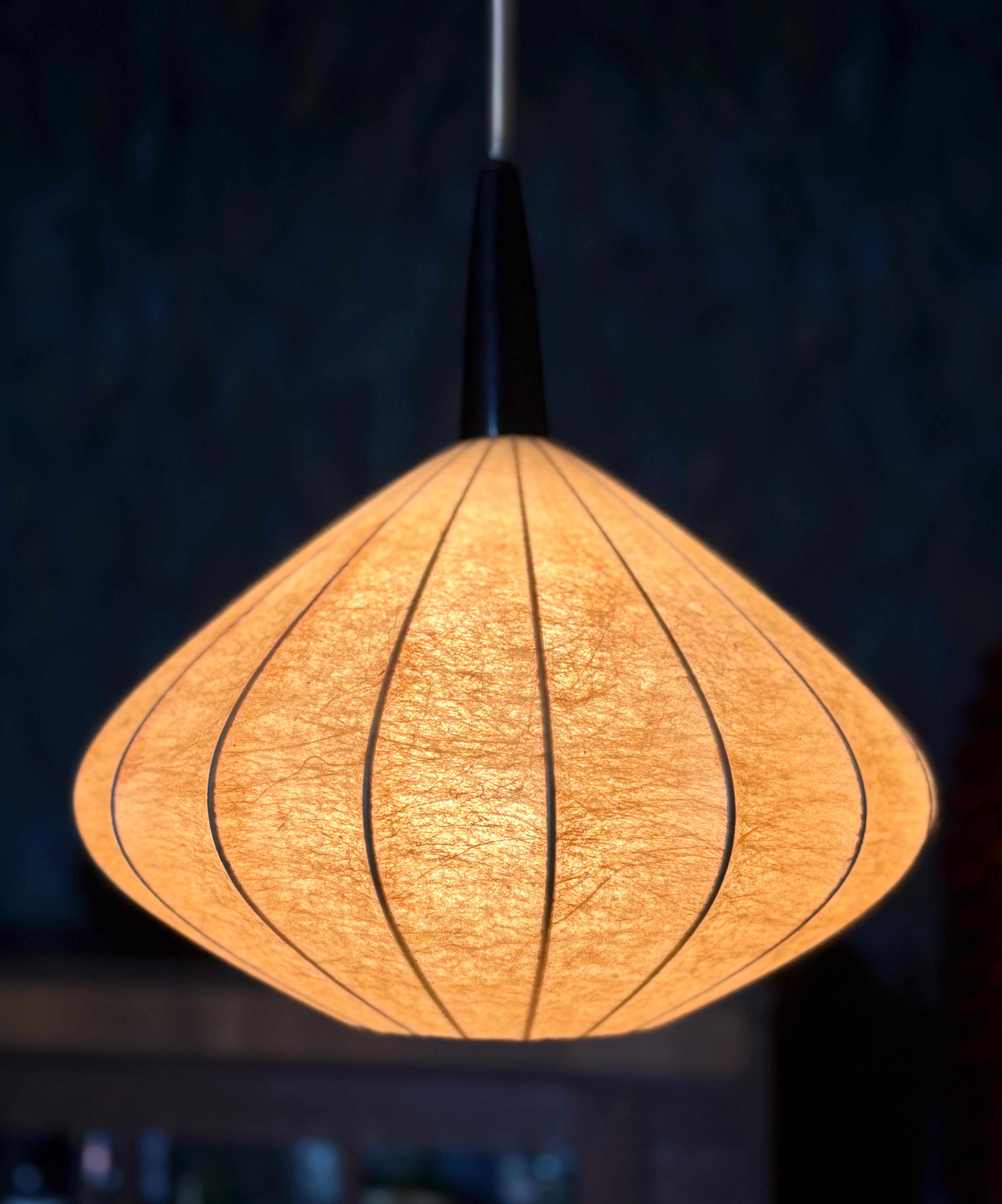 Mid-Century moderno Lampada Cocoon di George Nelson,  Italia anni '60 in vendita