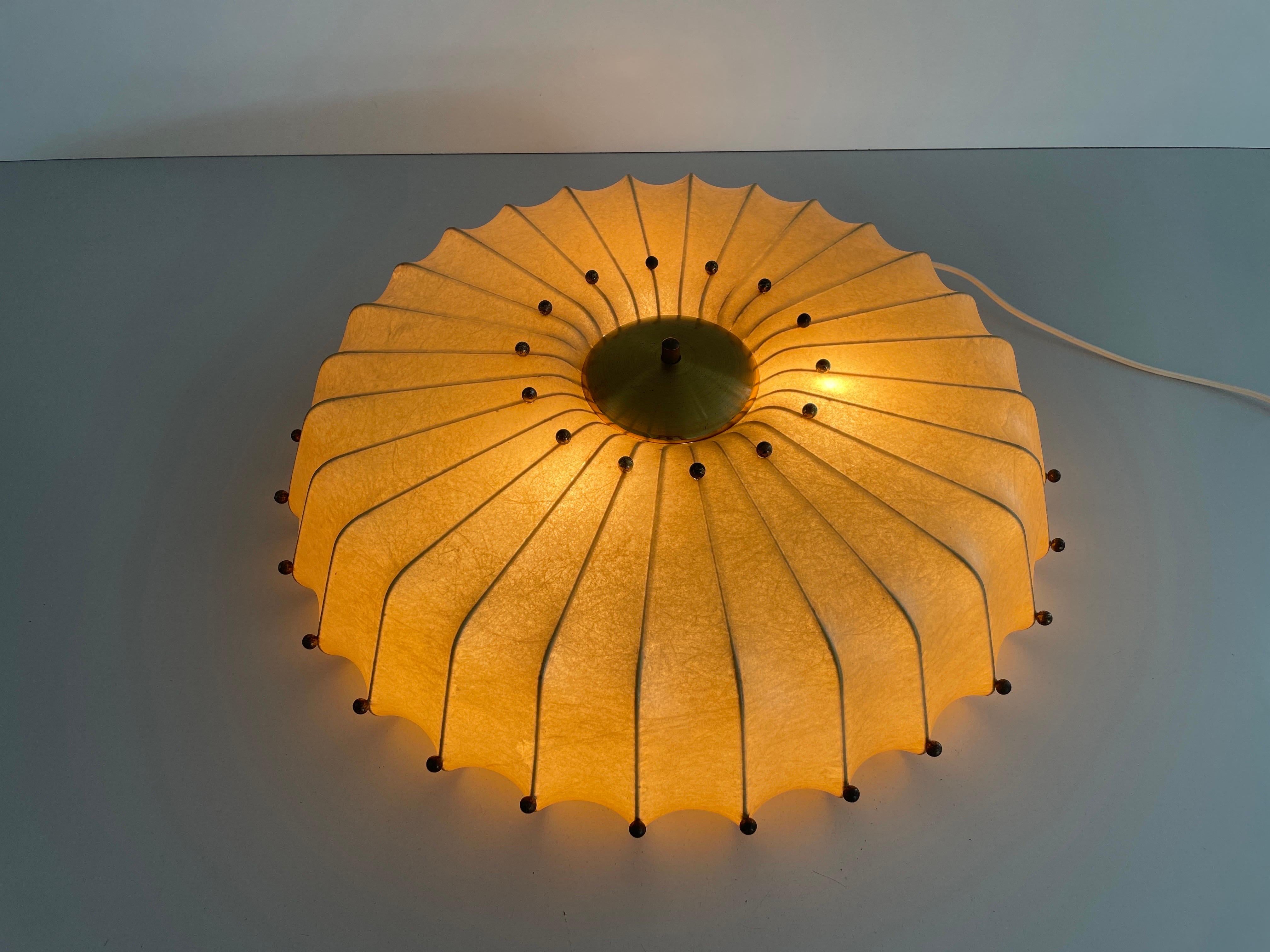 Cocoon Large Ceiling Lamp by Friedel Wauer for GOLDKANT, 1960s, Germany 8