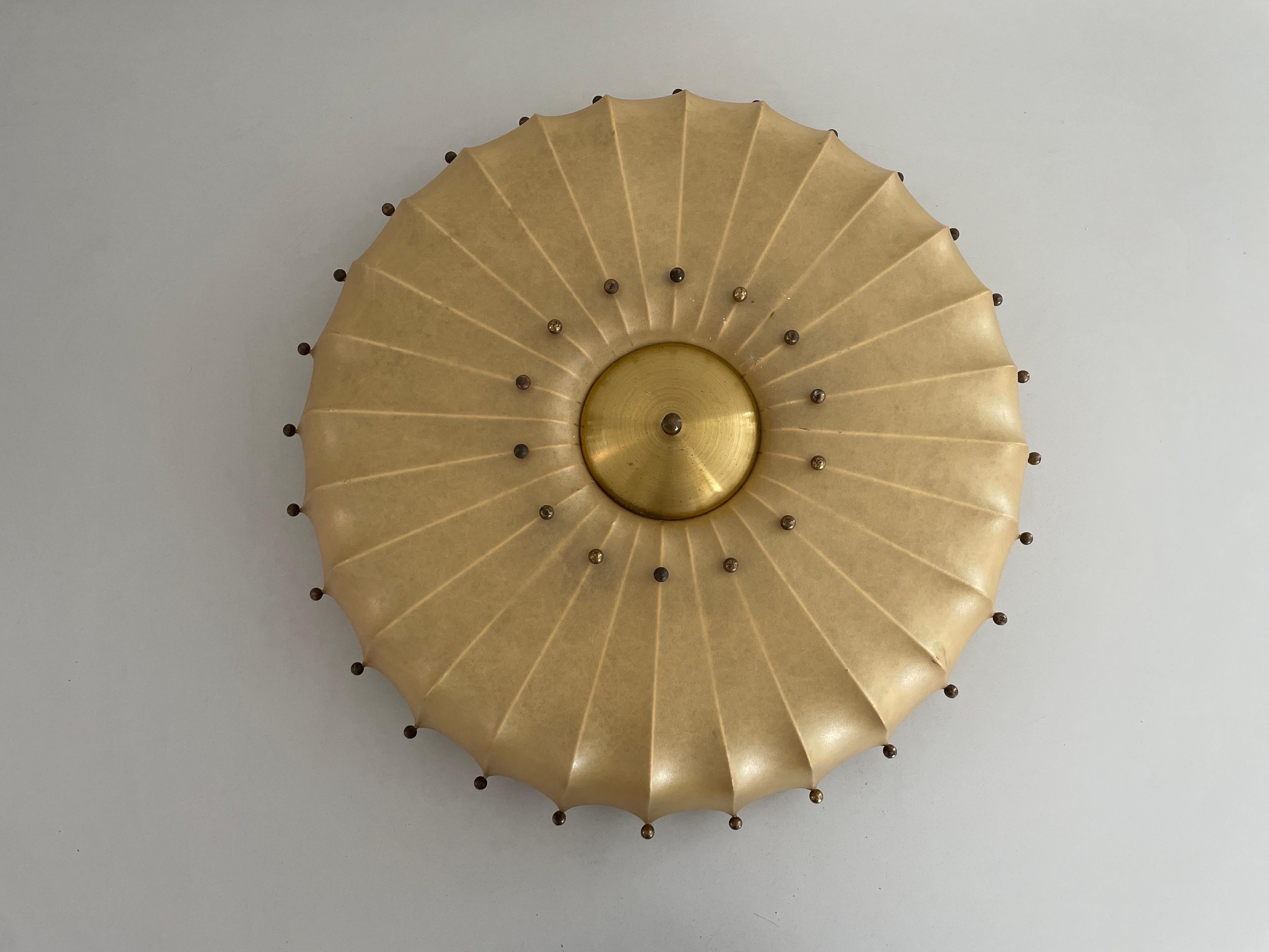 Mid-Century Modern Cocoon Large Ceiling Lamp by Friedel Wauer for GOLDKANT, 1960s, Germany