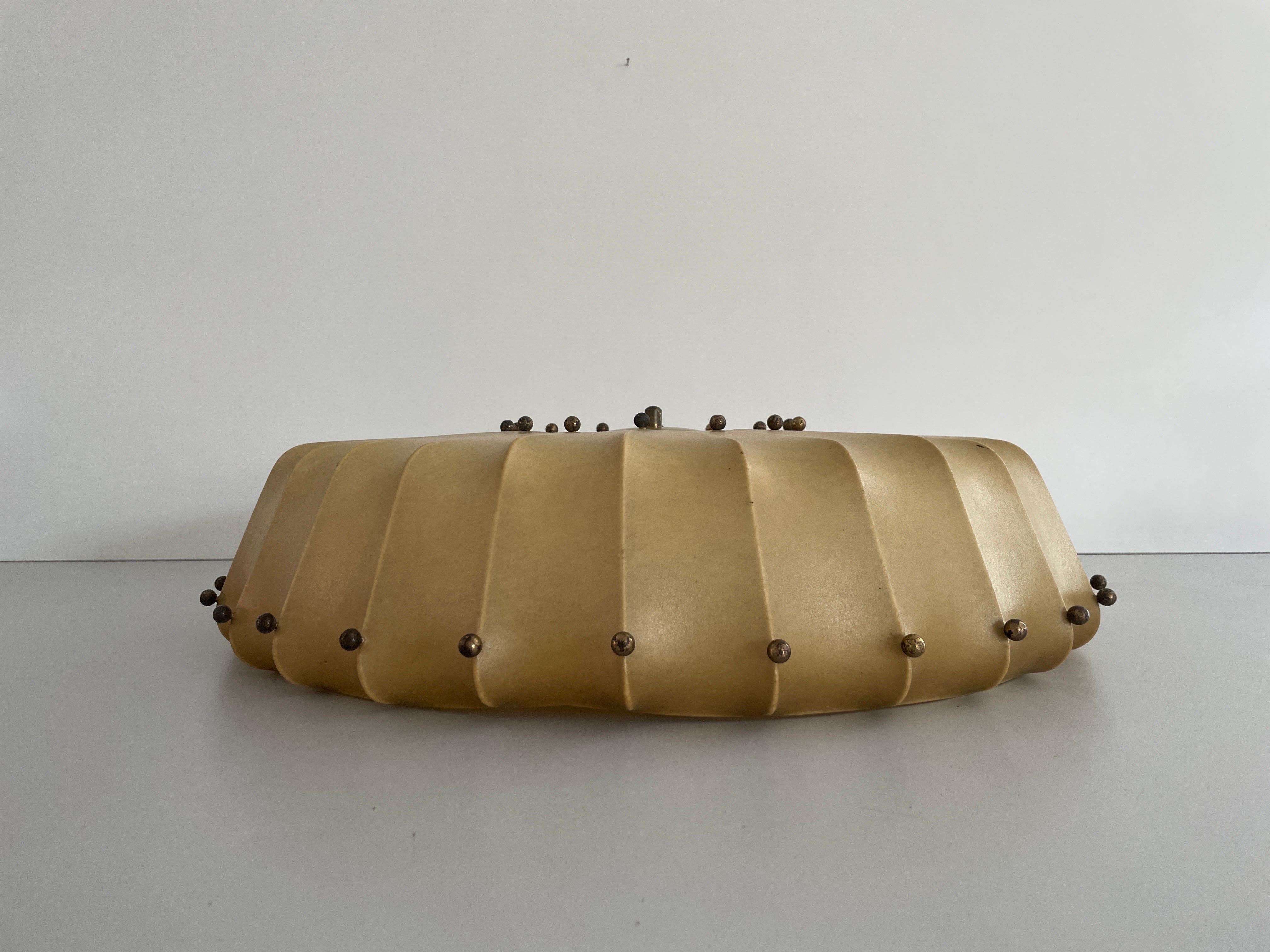 Mid-20th Century Cocoon Large Ceiling Lamp by Friedel Wauer for GOLDKANT, 1960s, Germany