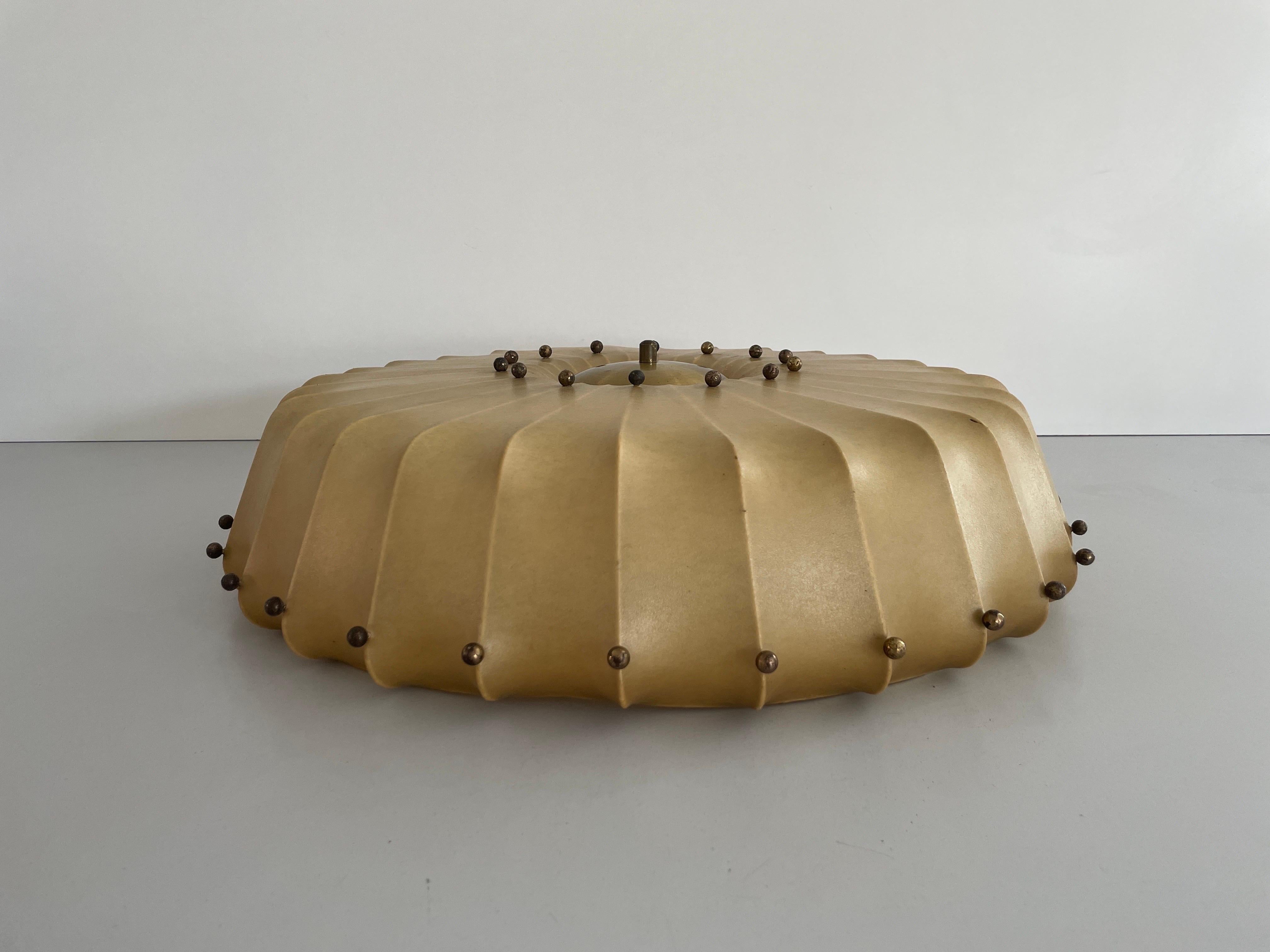 Resin Cocoon Large Ceiling Lamp by Friedel Wauer for GOLDKANT, 1960s, Germany