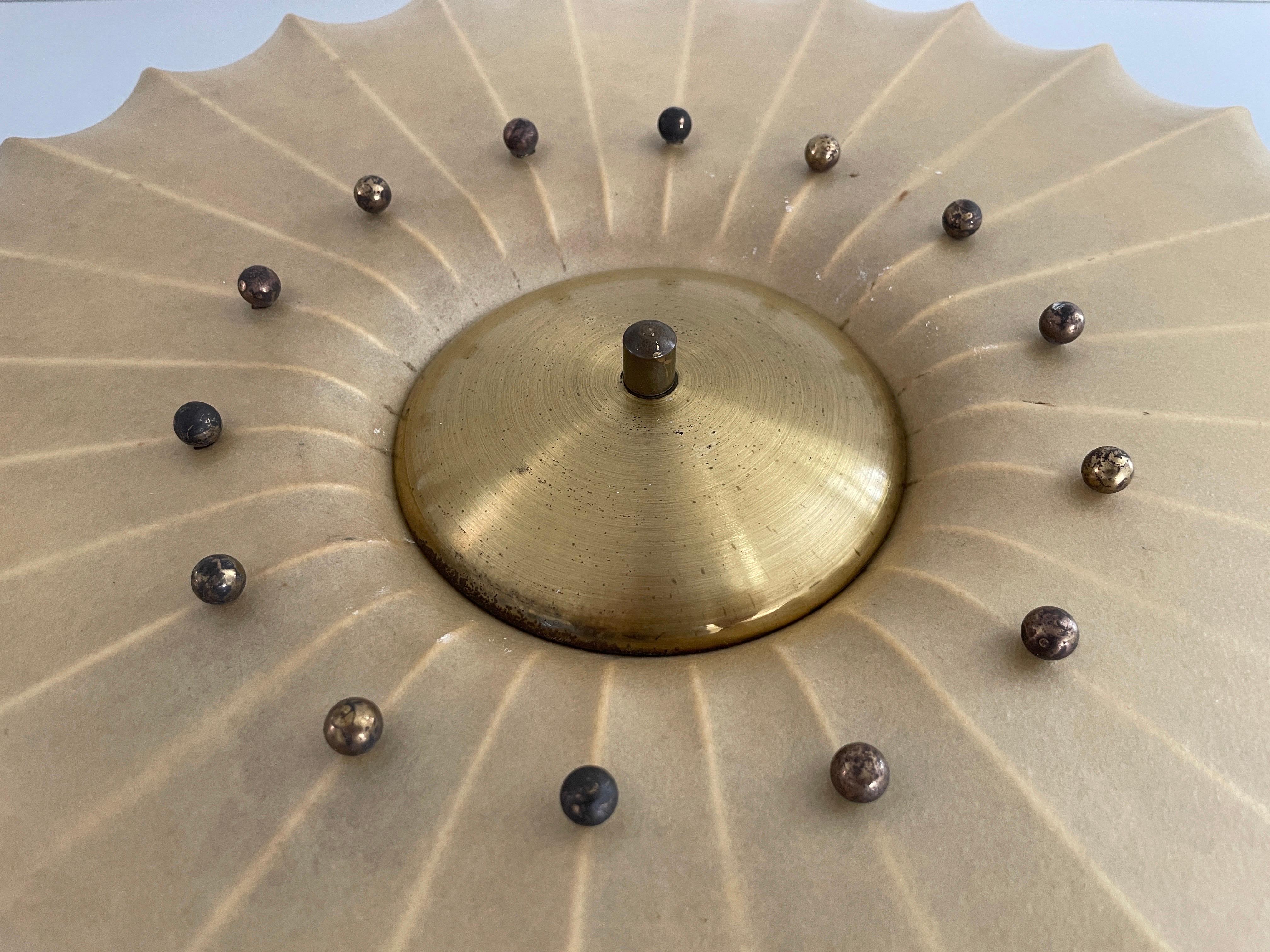 Cocoon Large Ceiling Lamp by Friedel Wauer for GOLDKANT, 1960s, Germany 3