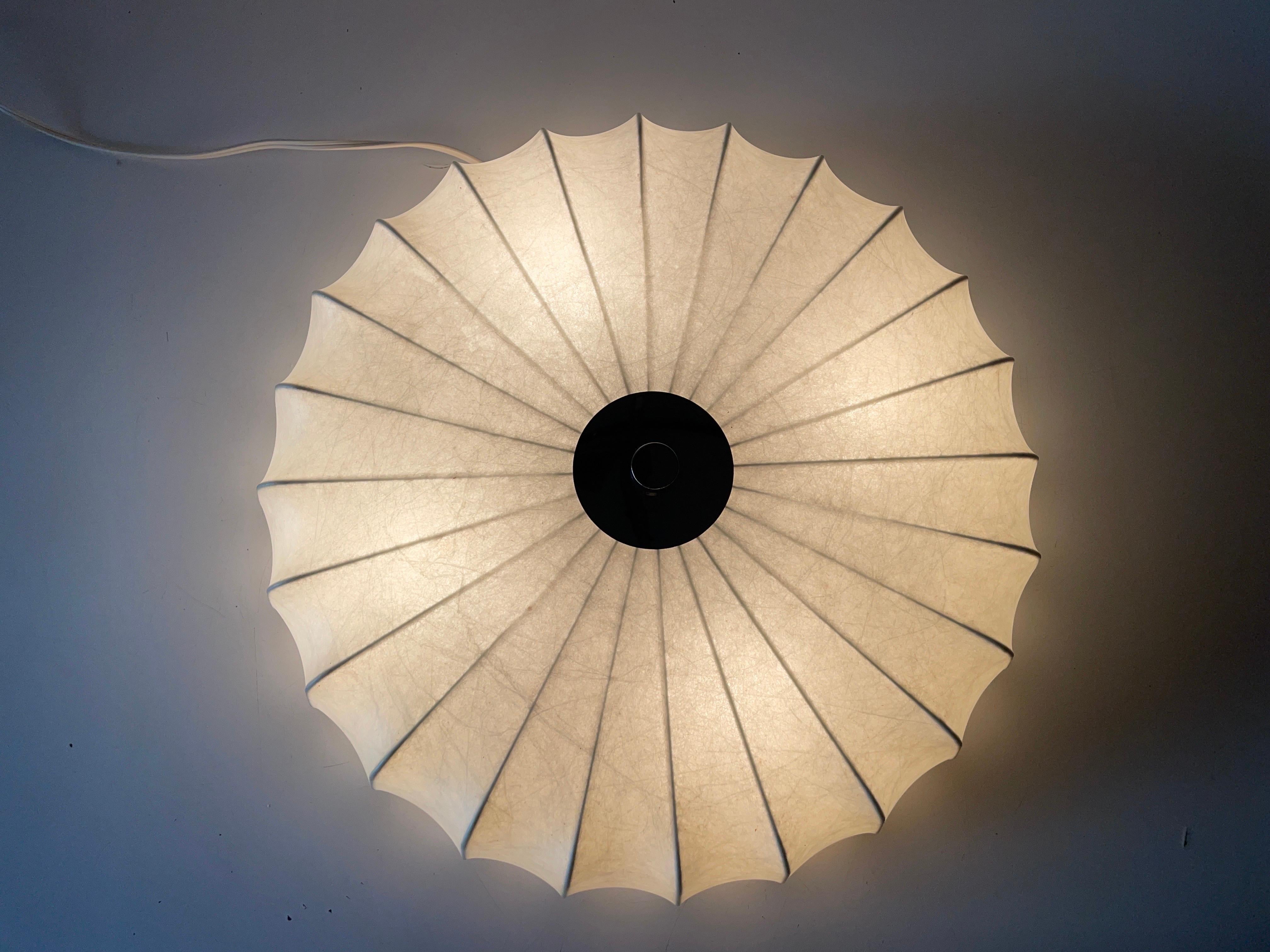 Cocoon Large Flush Mount Ceiling Lamp by Goldkant, 1960s, Germany 4