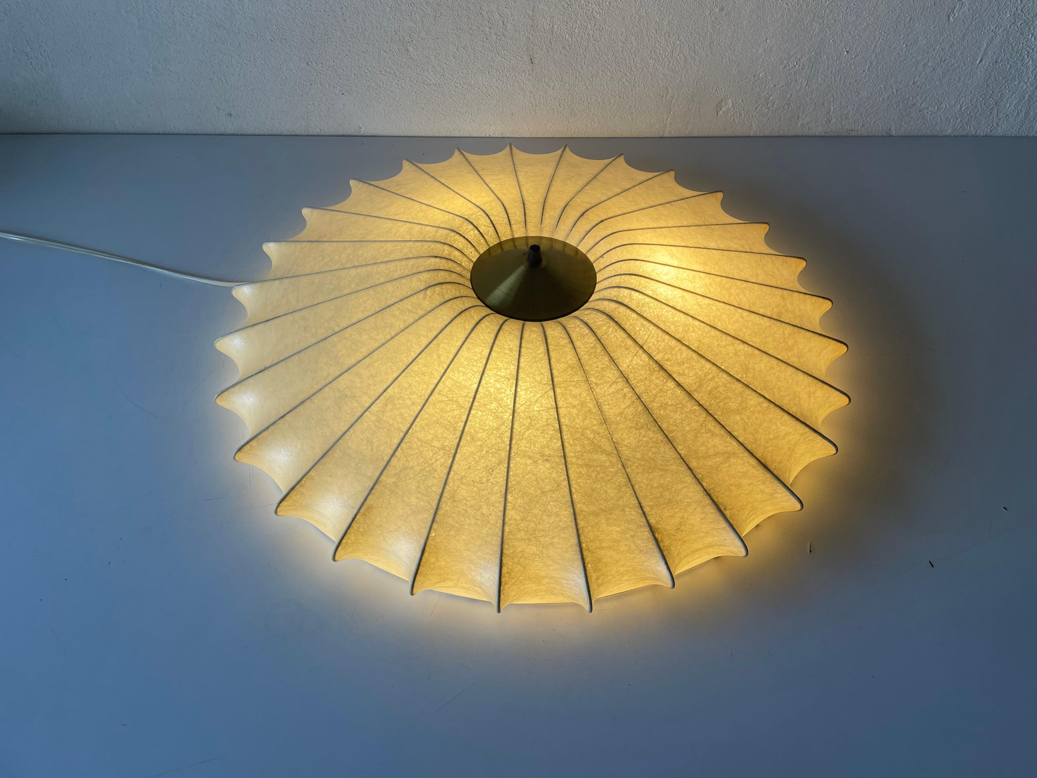 Cocoon Large Flush Mount Ceiling Lamp by Goldkant, 1960s Germany 5