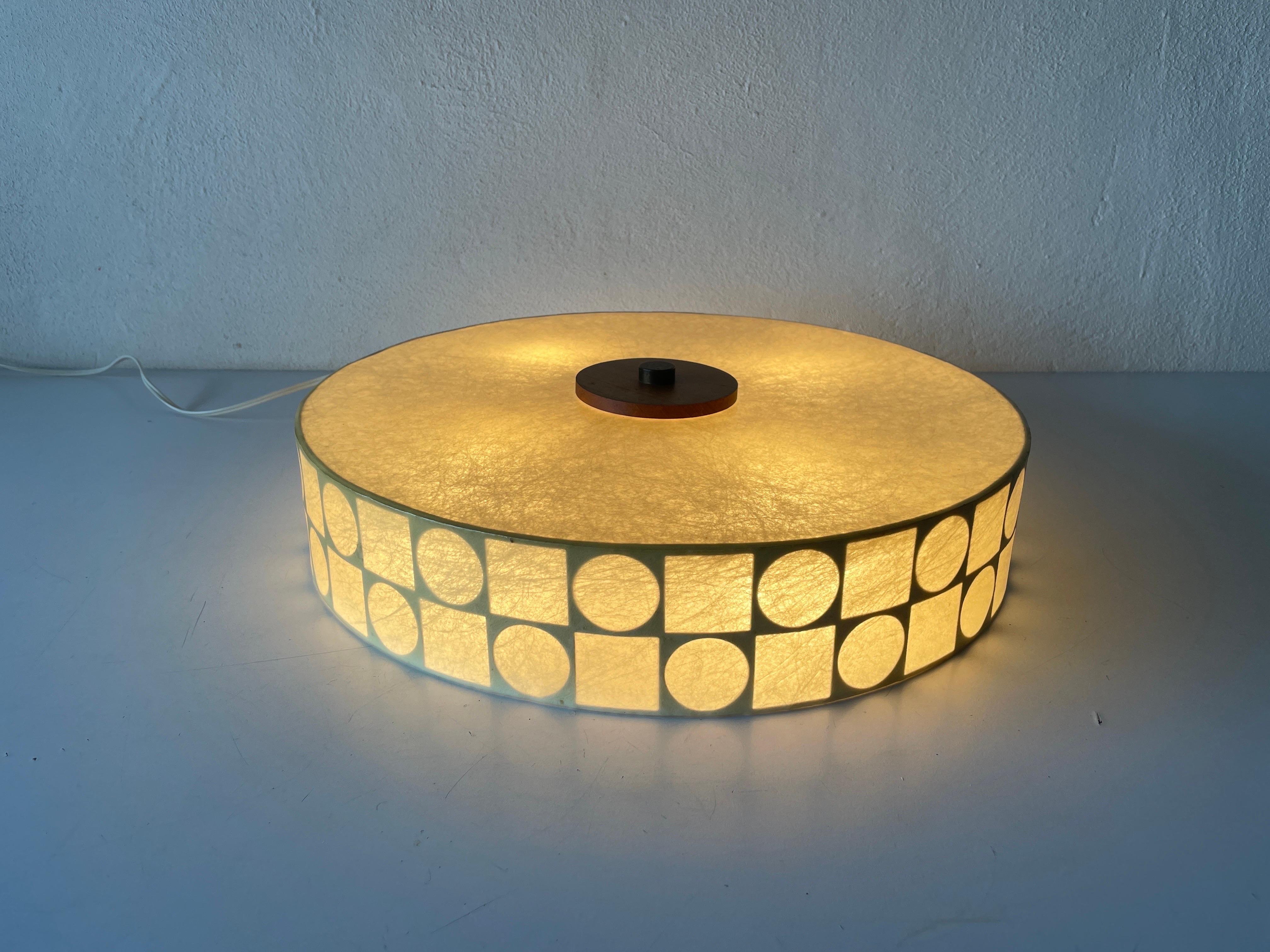 Cocoon Large Flush Mount Ceiling Lamp by Goldkant, 1960s, Germany For Sale 5
