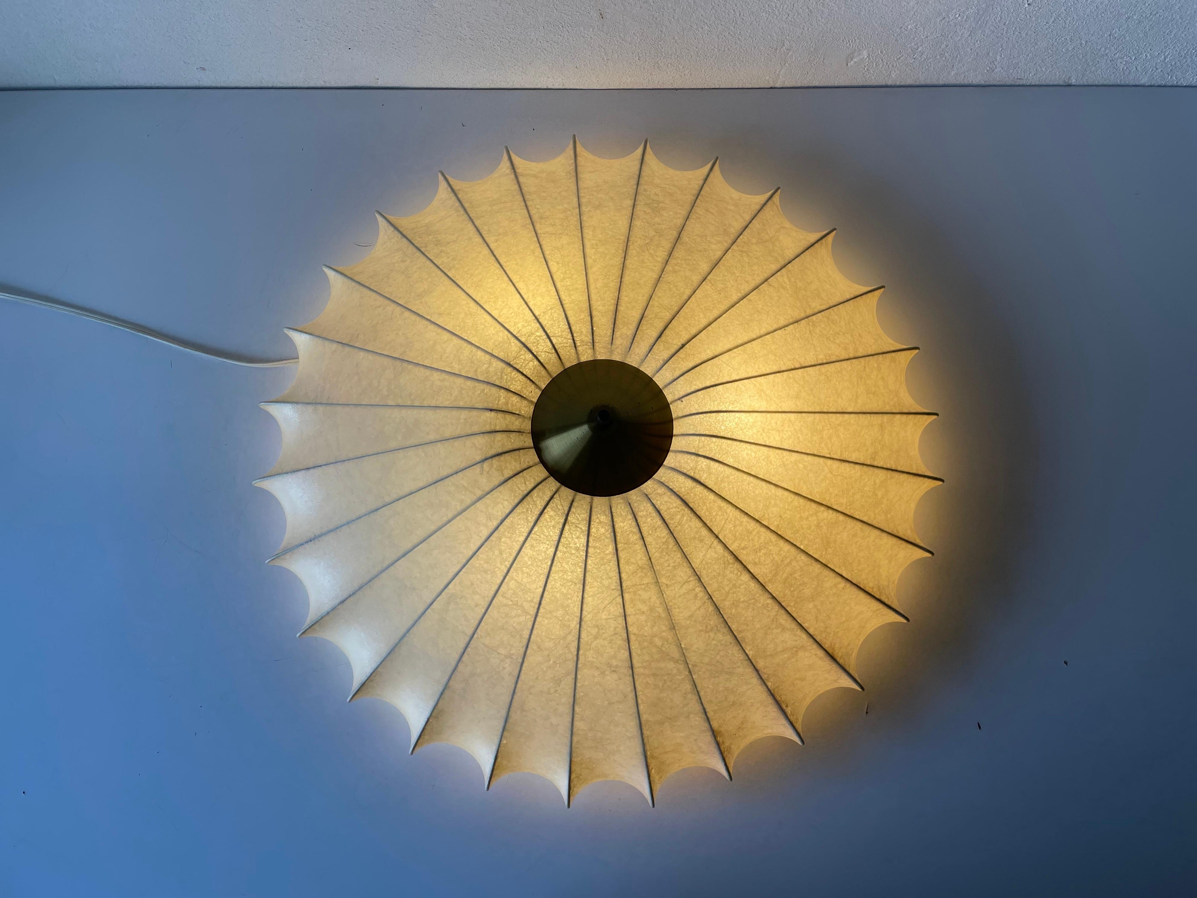 Cocoon Large Flush Mount Ceiling Lamp by Goldkant, 1960s Germany 6
