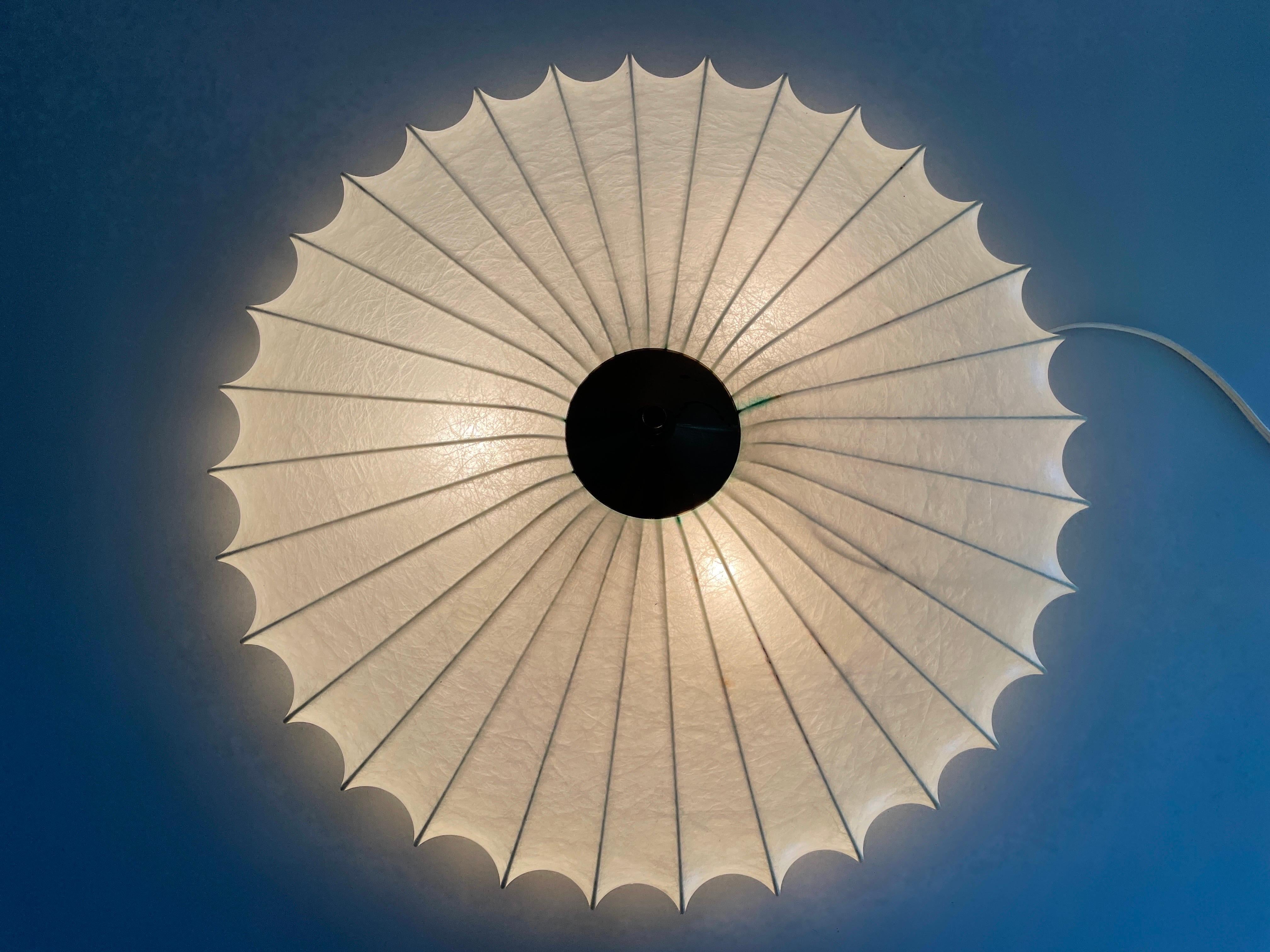 Cocoon Large Flush Mount Ceiling Lamp by Goldkant, 1960s, Germany For Sale 6