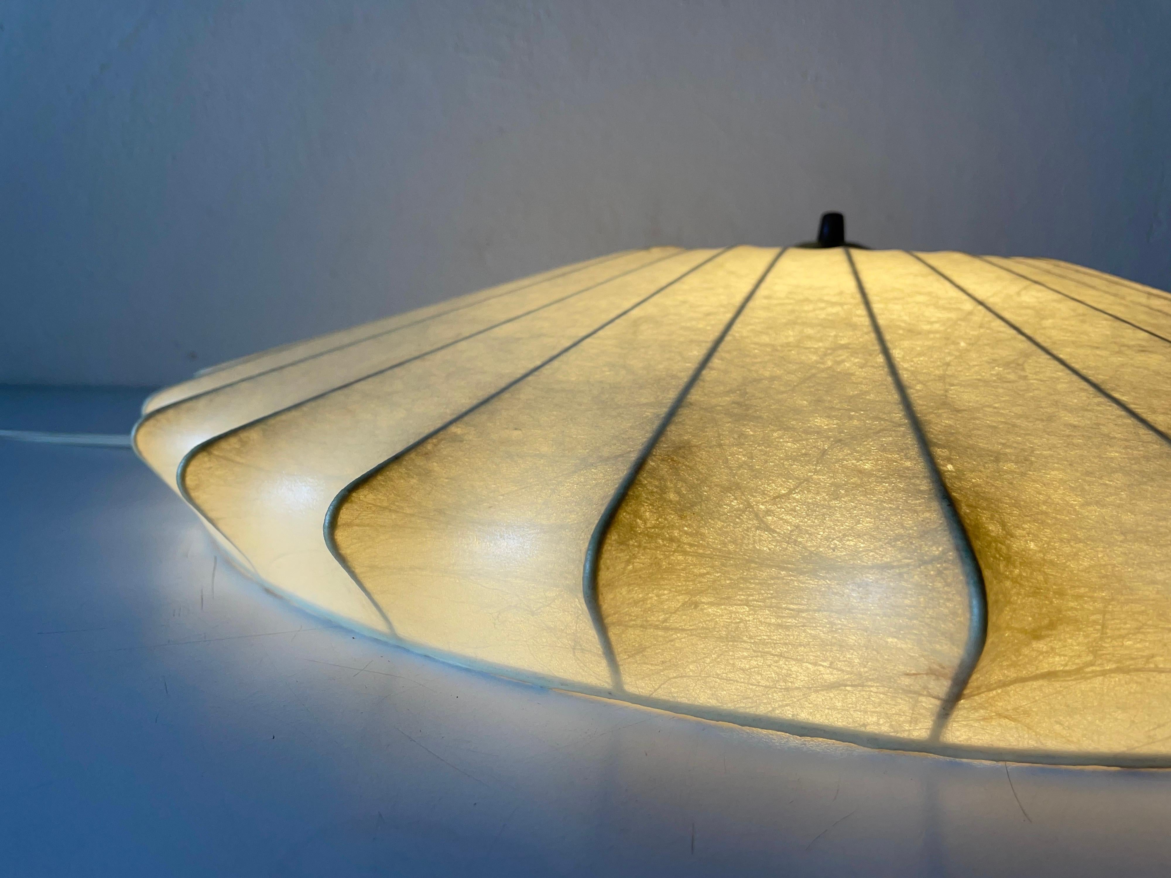 Cocoon Large Flush Mount Ceiling Lamp by Goldkant, 1960s Germany 7