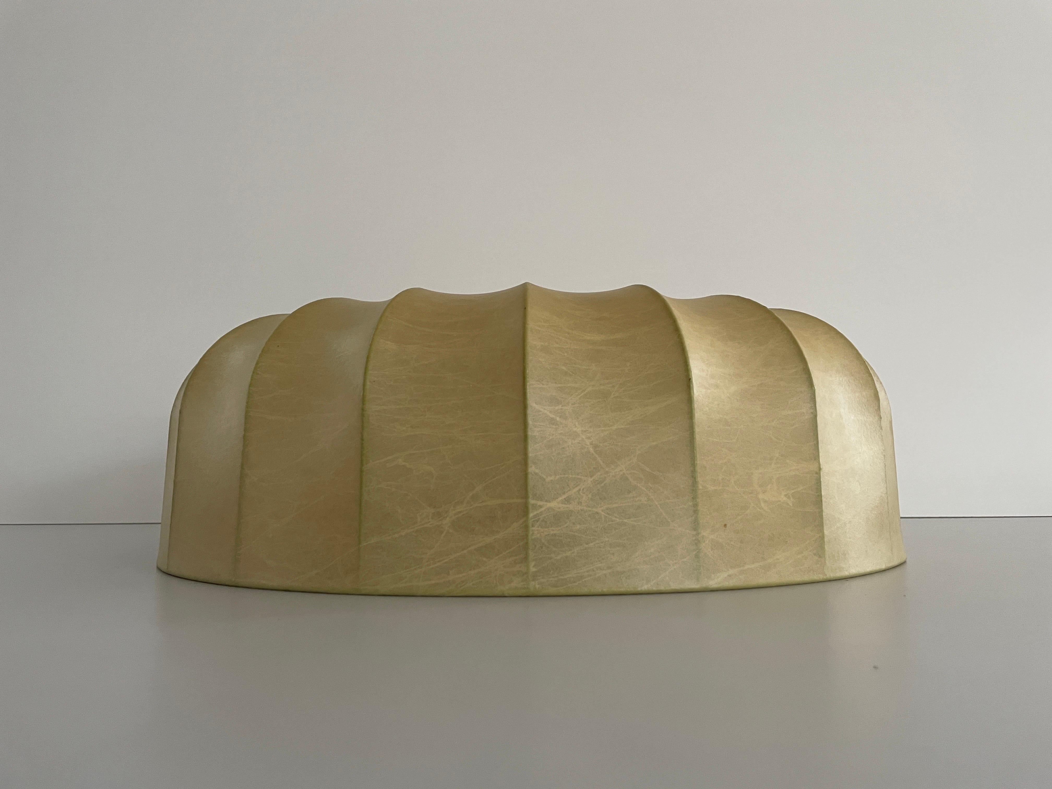 Mid-20th Century Cocoon Large Flush Mount Ceiling Lamp by Goldkant, 1960s, Germany