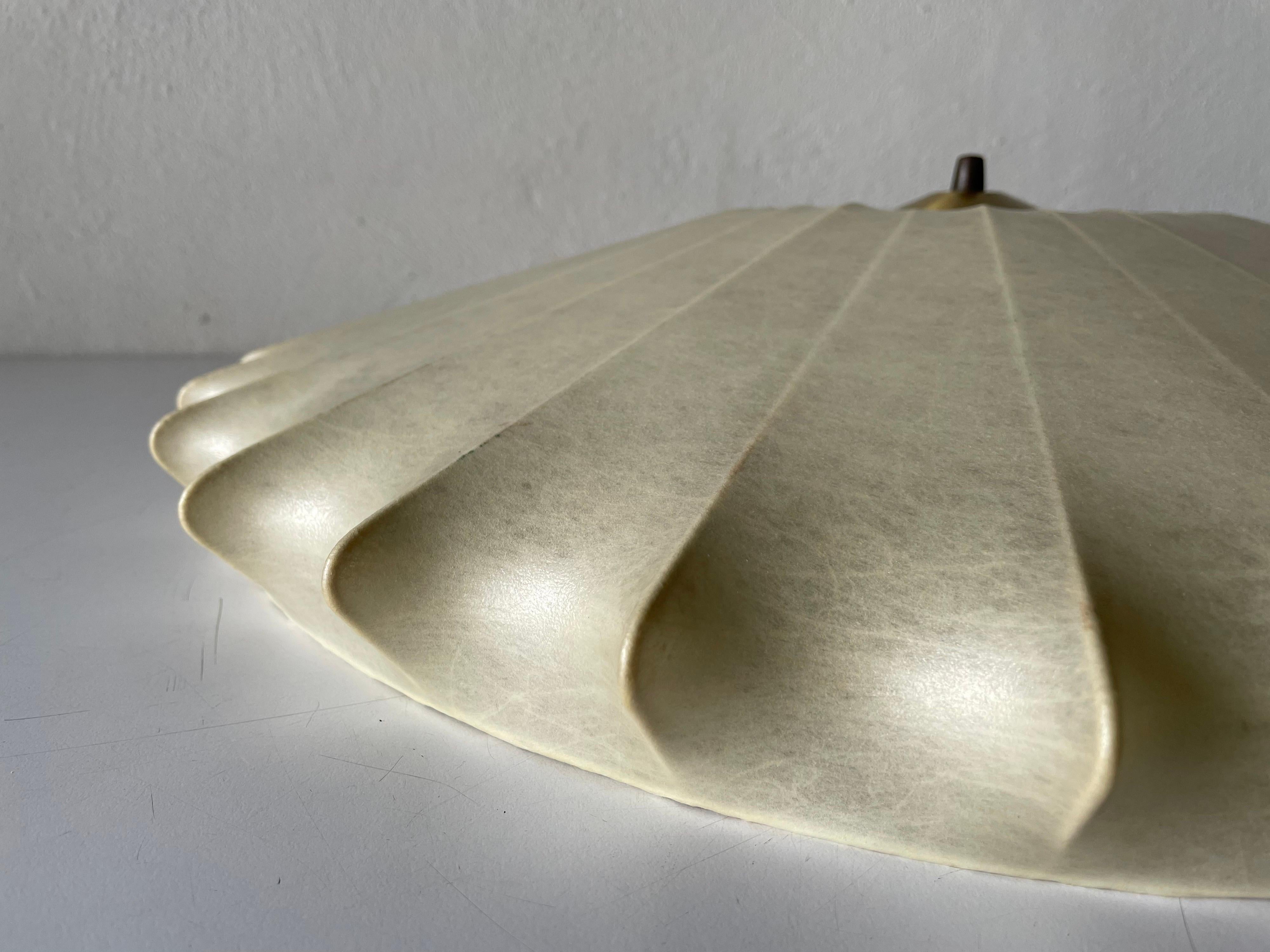 Cocoon Large Flush Mount Ceiling Lamp by Goldkant, 1960s Germany 1