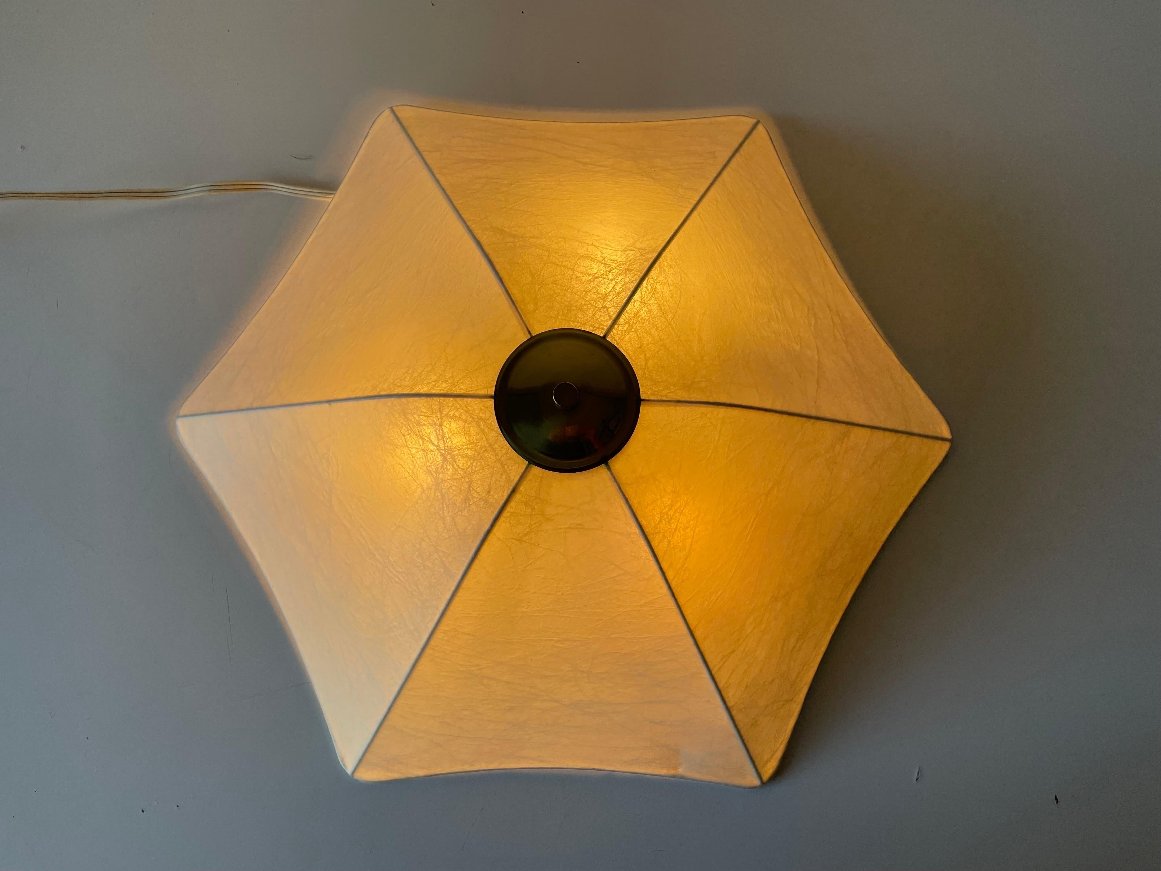 Cocoon Large Flush Mount Ceiling Lamp by Goldkant, 1960s Germany 3