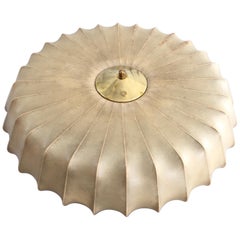 Cocoon Large Flush Mount Ceiling Lamp by Goldkant, 1960s, Germany