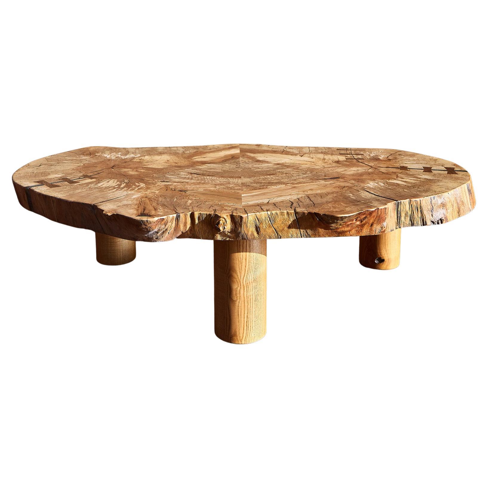 Cocoon Live Edge Beech Coffee Table by Egor Ivoilov, Contemporary Design 2022 For Sale