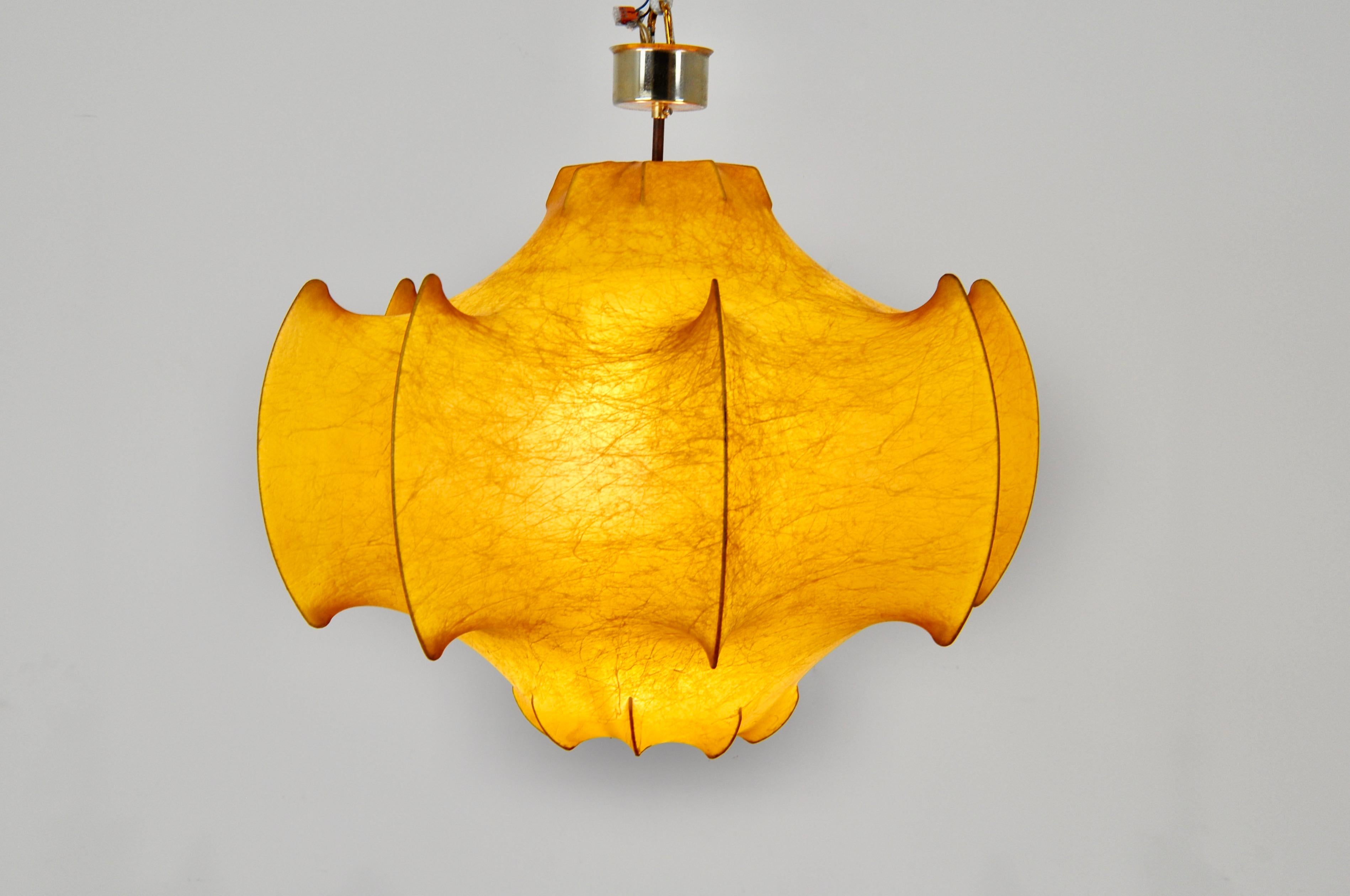 Metal Cocoon Pendant Lamp by Achille Castiglioni for Flos, 1960s