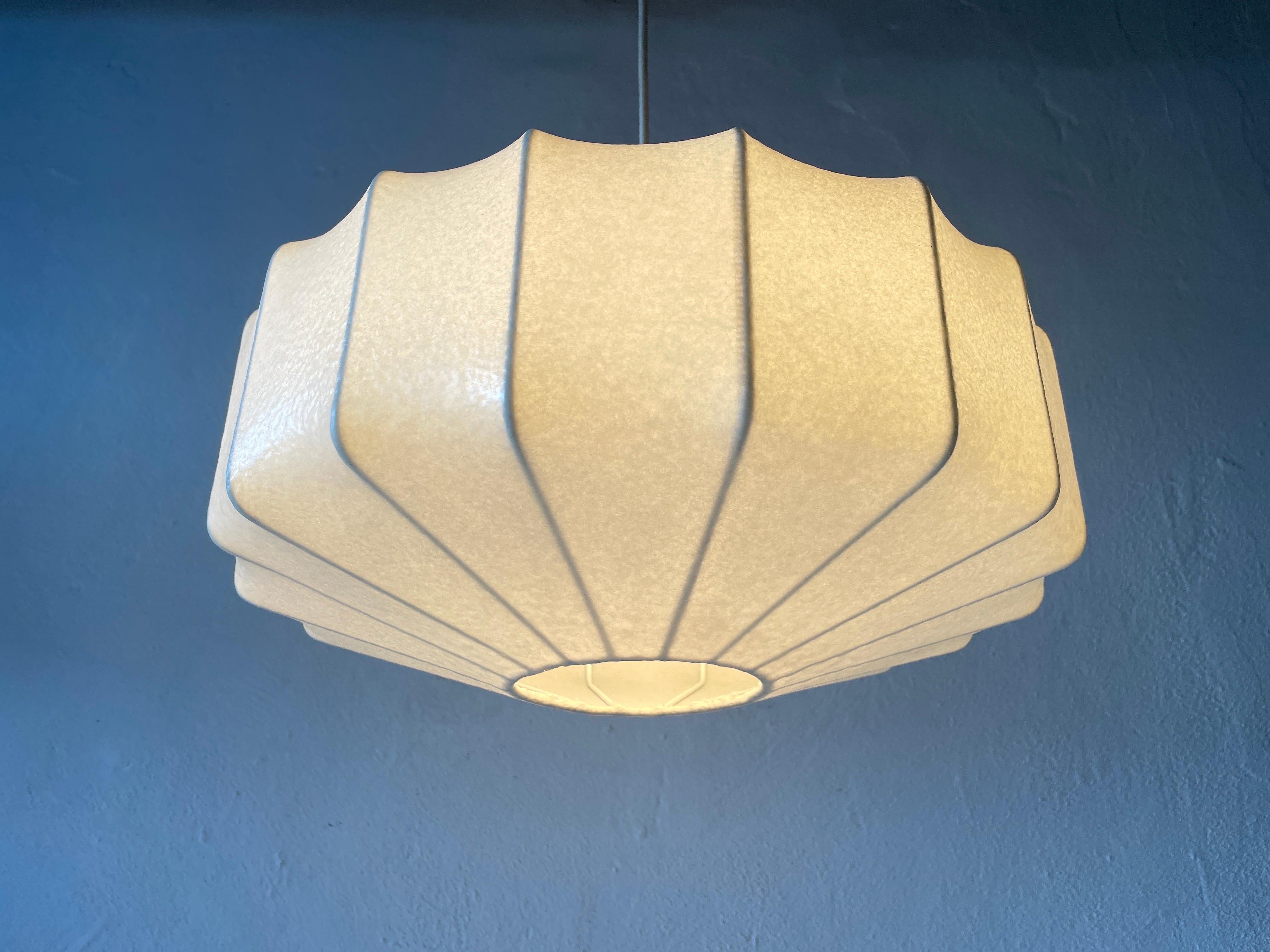 Cocoon Pendant Lamp by Goldkant, 1960s, Germany For Sale 4