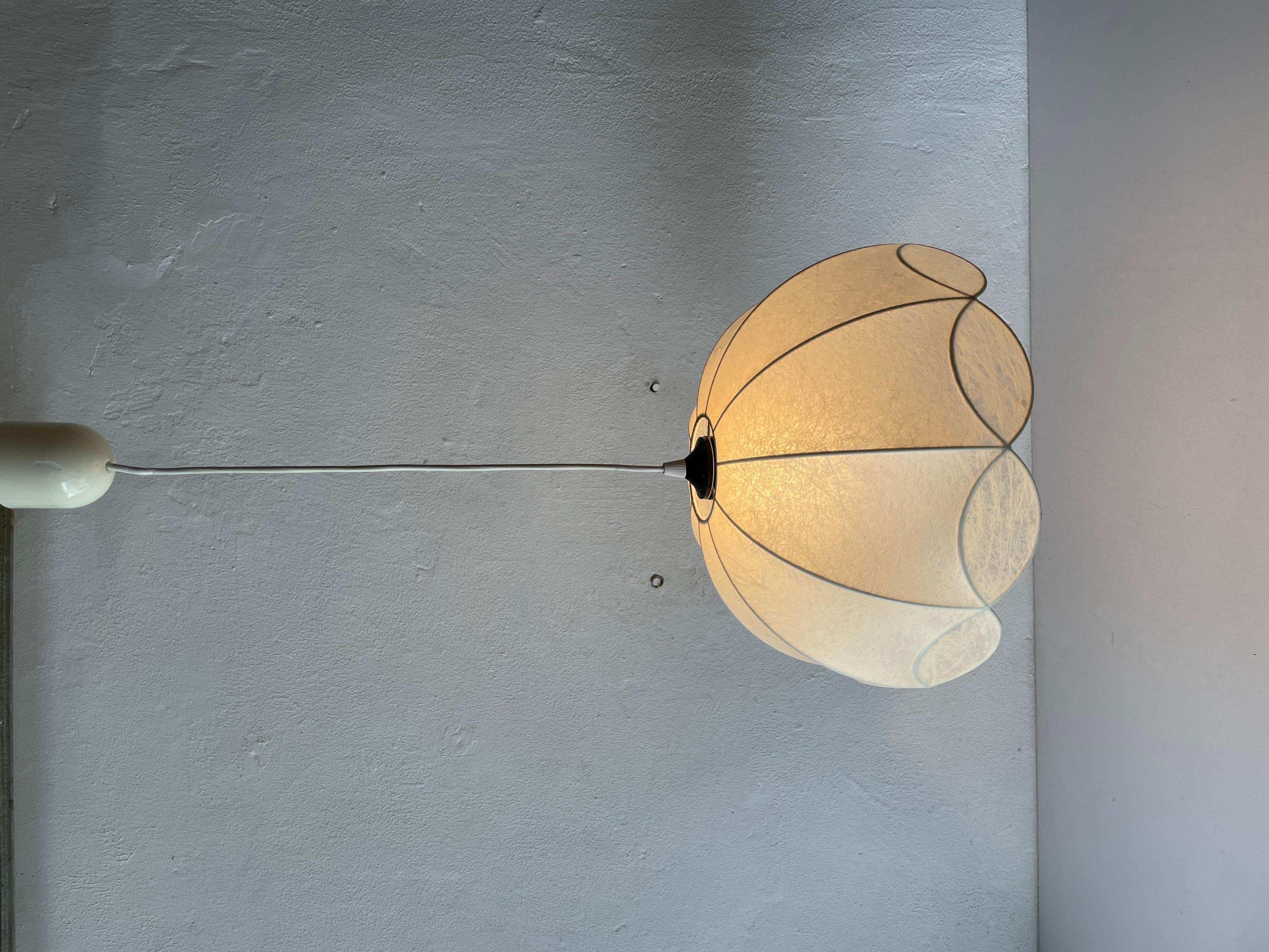 Lampe à suspension cocon par Goldkant, années 1960, Allemagne 3