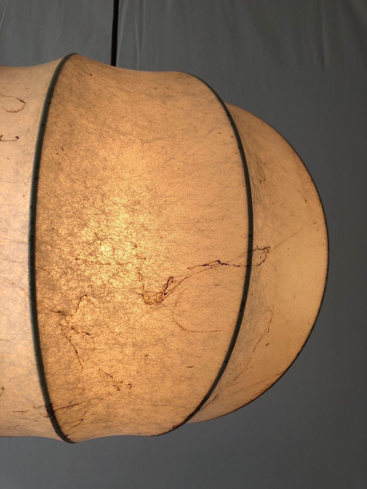 Cocoon Pendant Lamp by Goldkant, 1960s, Germany For Sale 3