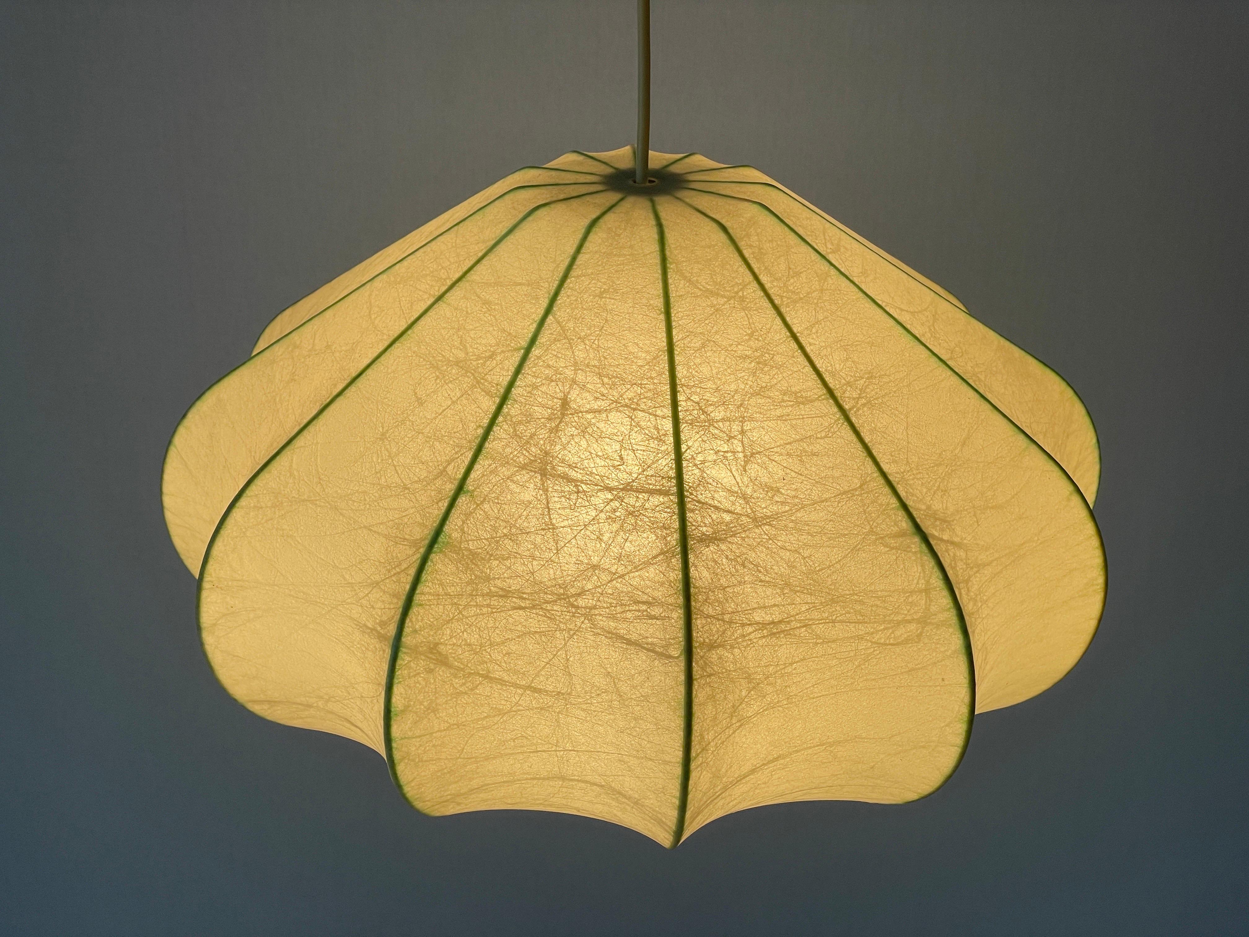 Cocoon Pendant Lamp by Goldkant, 1960s, Germany For Sale 4