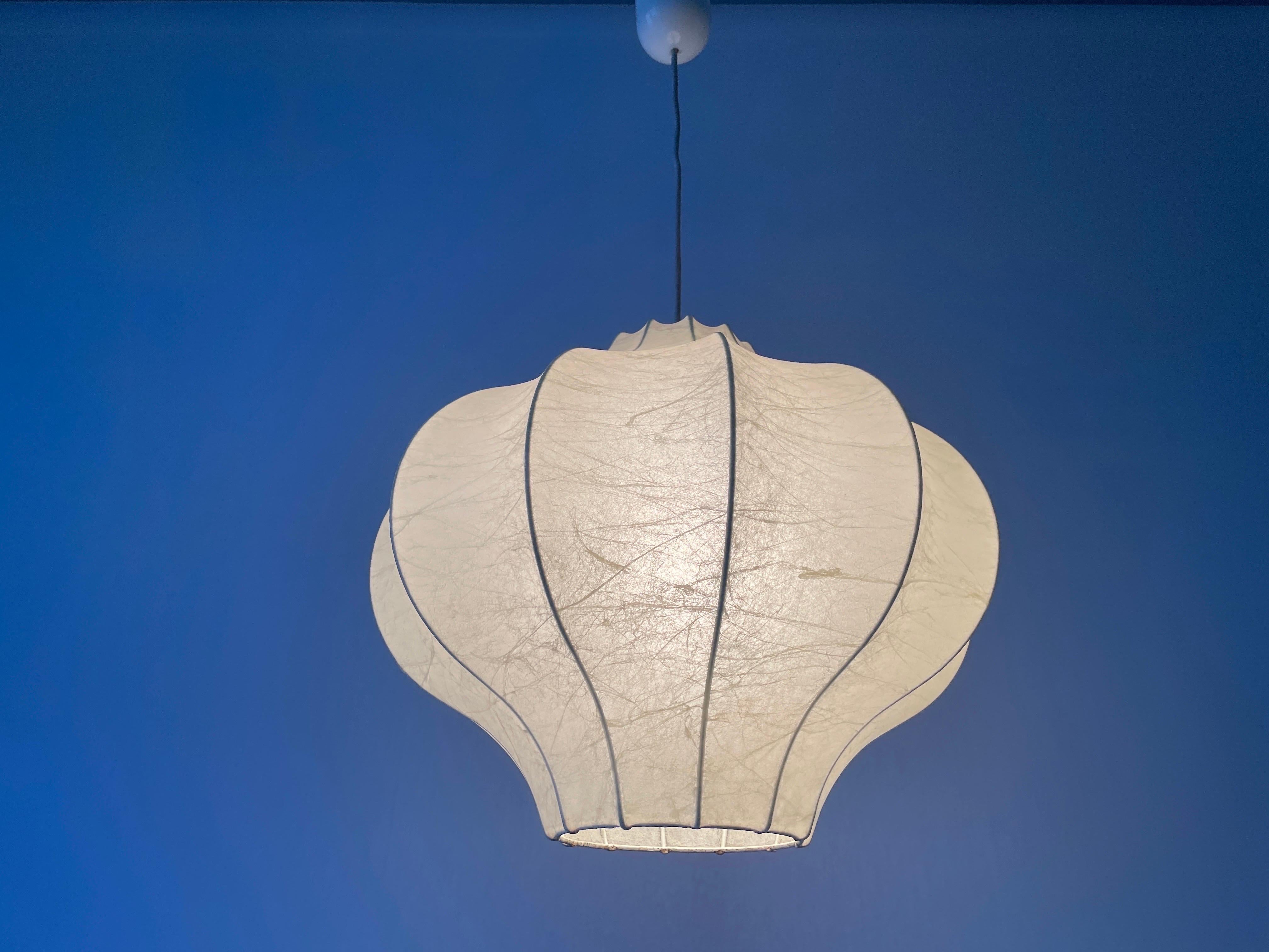 Cocoon Pendant Lamp by Goldkant, 1960s, Germany 4