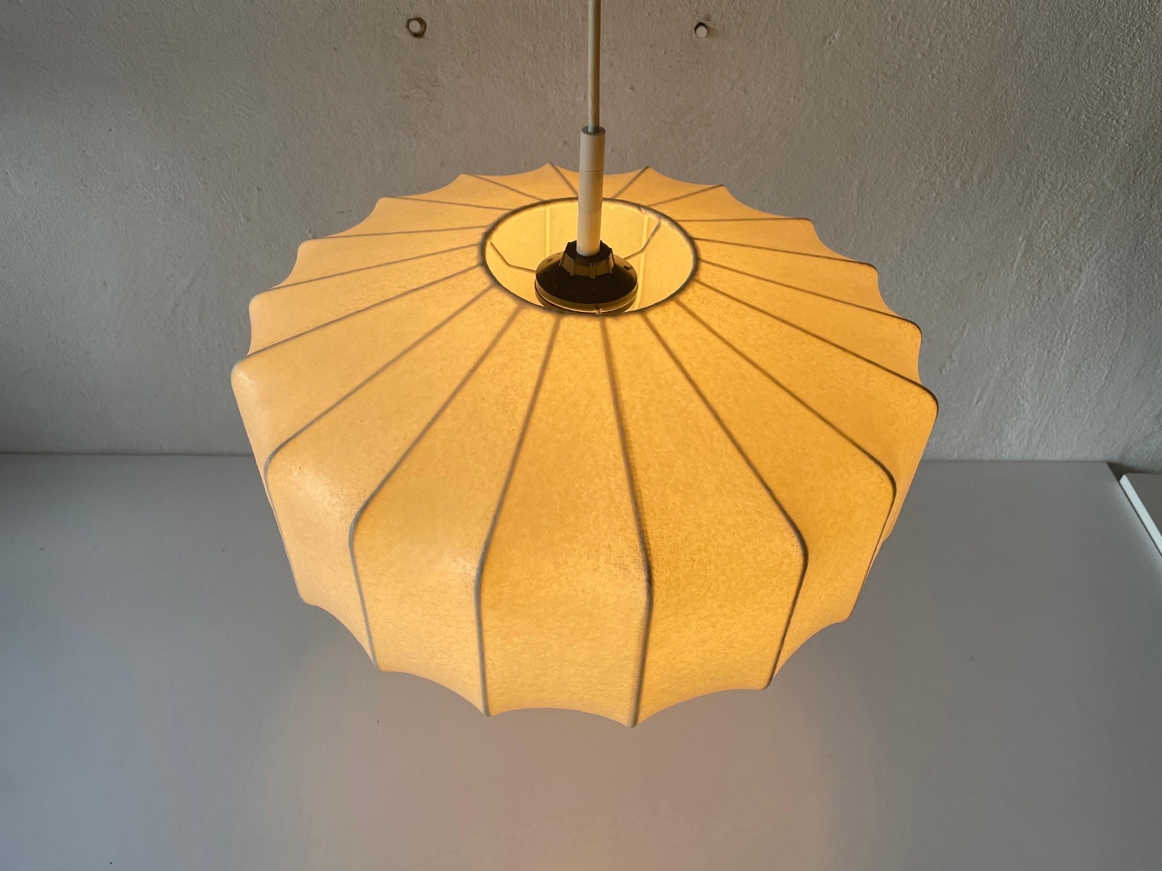 Lampe  suspension cocon par Goldkant, annes 1960, Allemagne 4