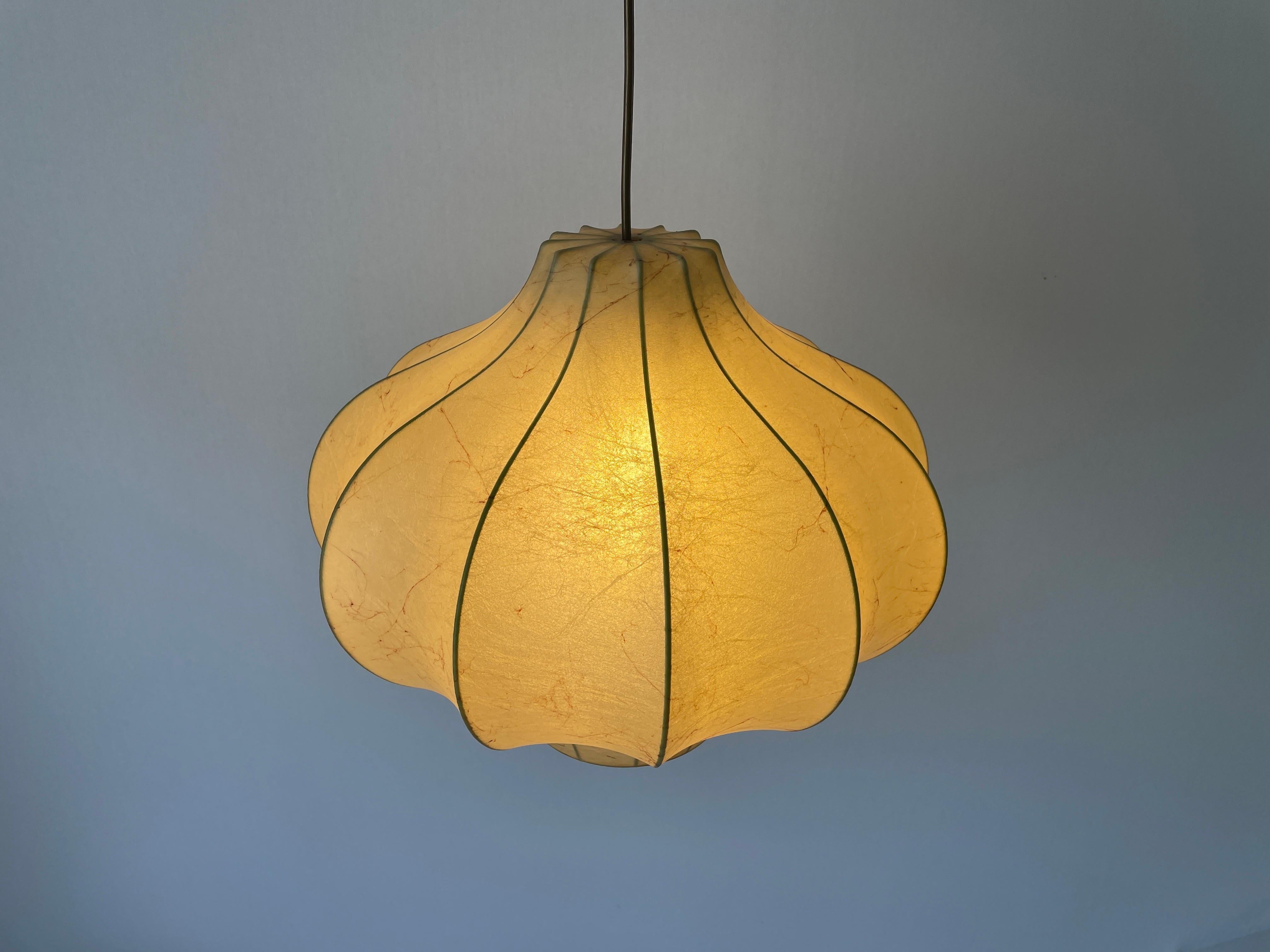 Cocoon Pendant Lamp by Goldkant, 1960s, Germany For Sale 5