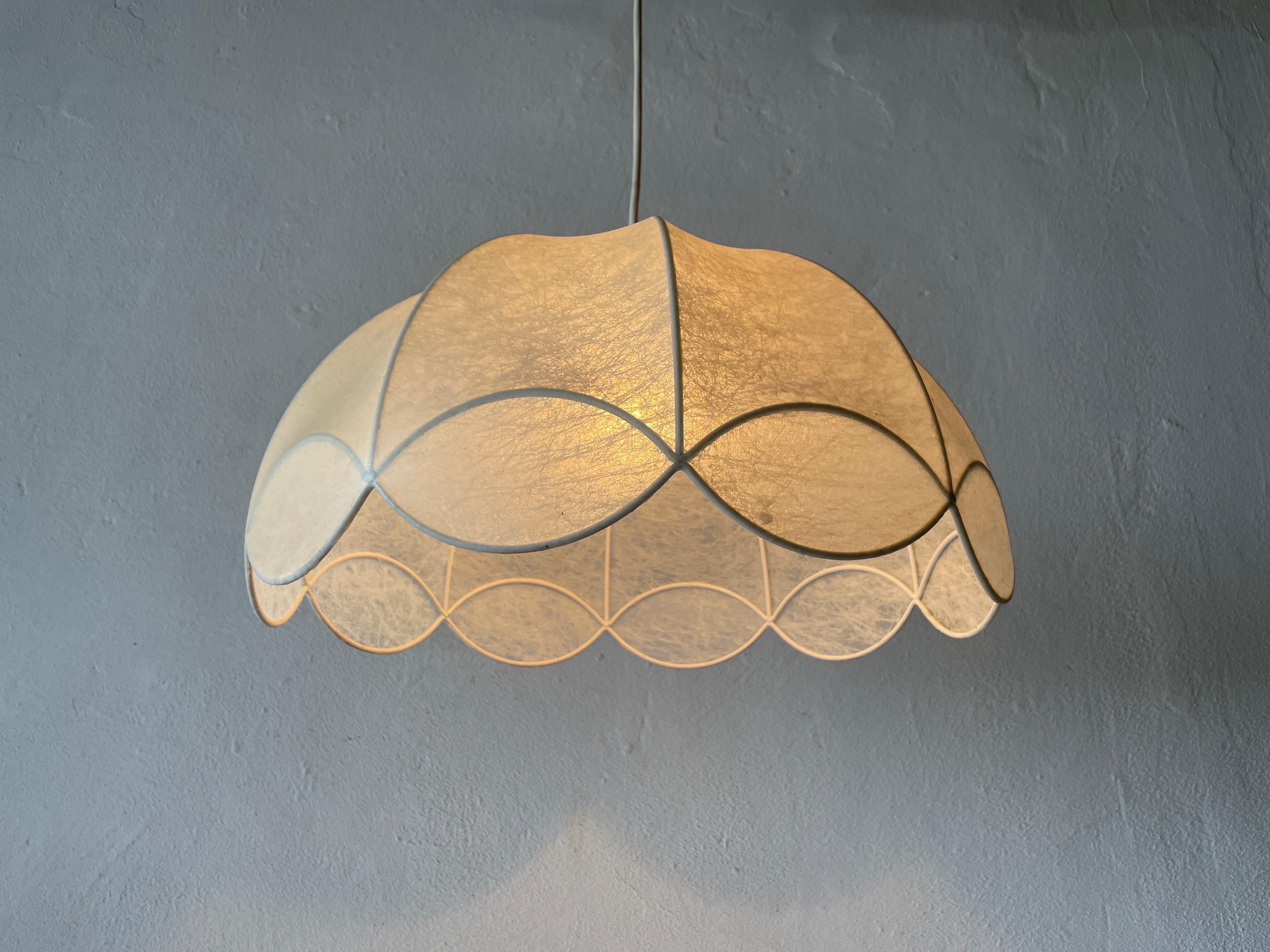 Cocoon Pendant Lamp by Goldkant, 1960s, Germany 6