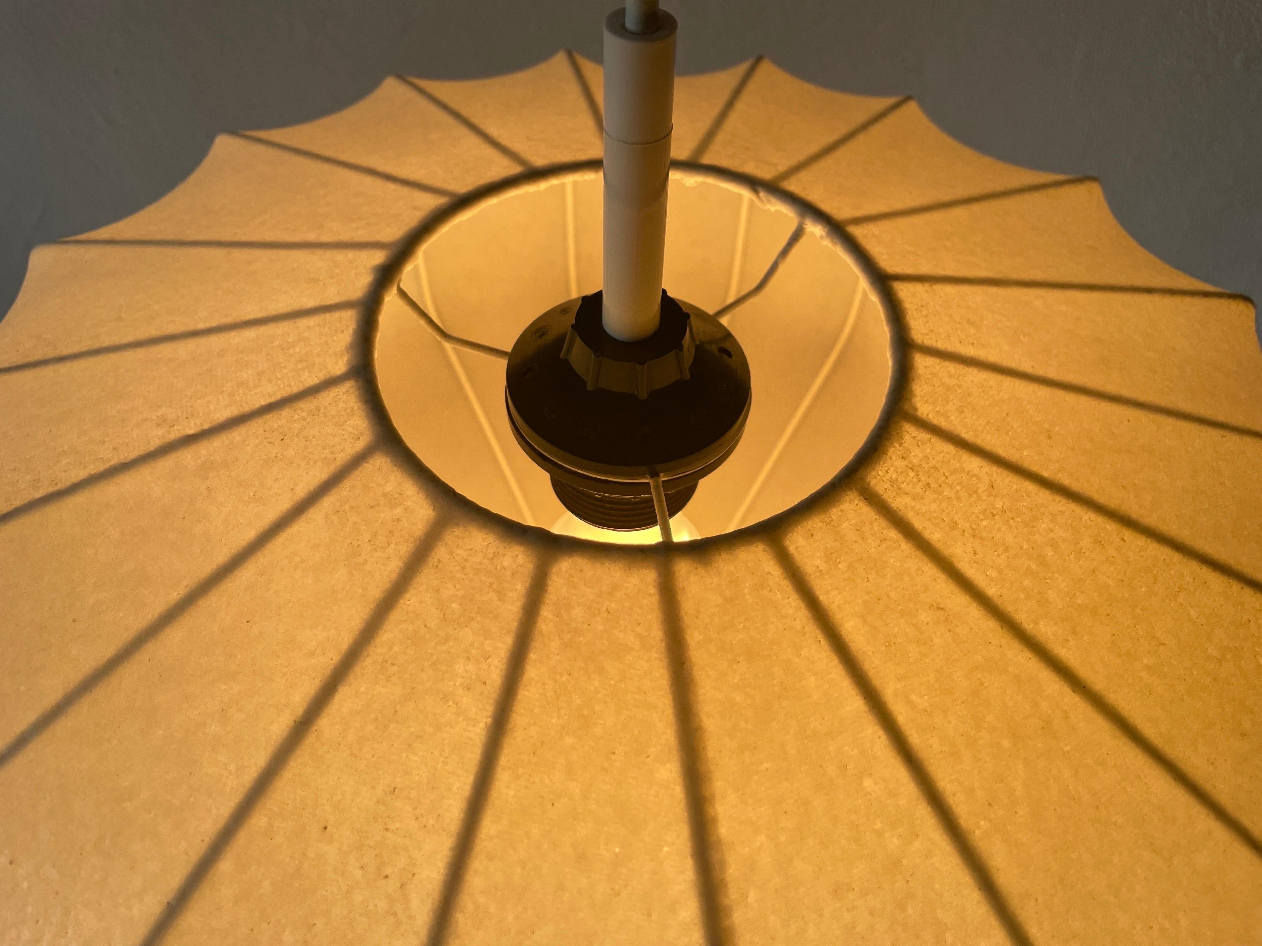 Lampe  suspension cocon par Goldkant, annes 1960, Allemagne 6