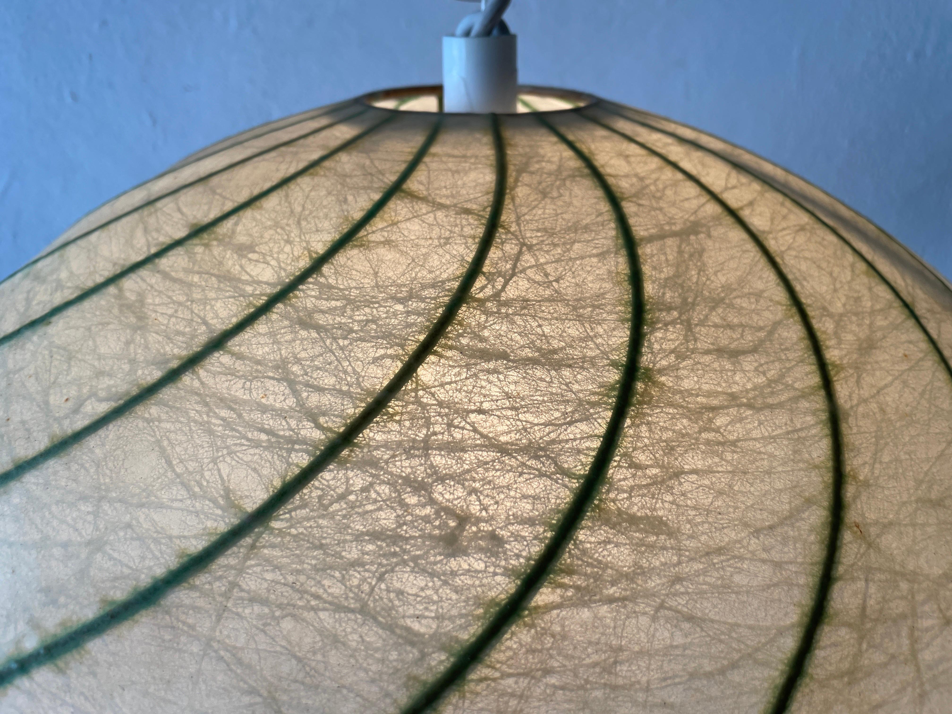 Cocoon Pendant Lamp by Goldkant, 1960s, Germany 7