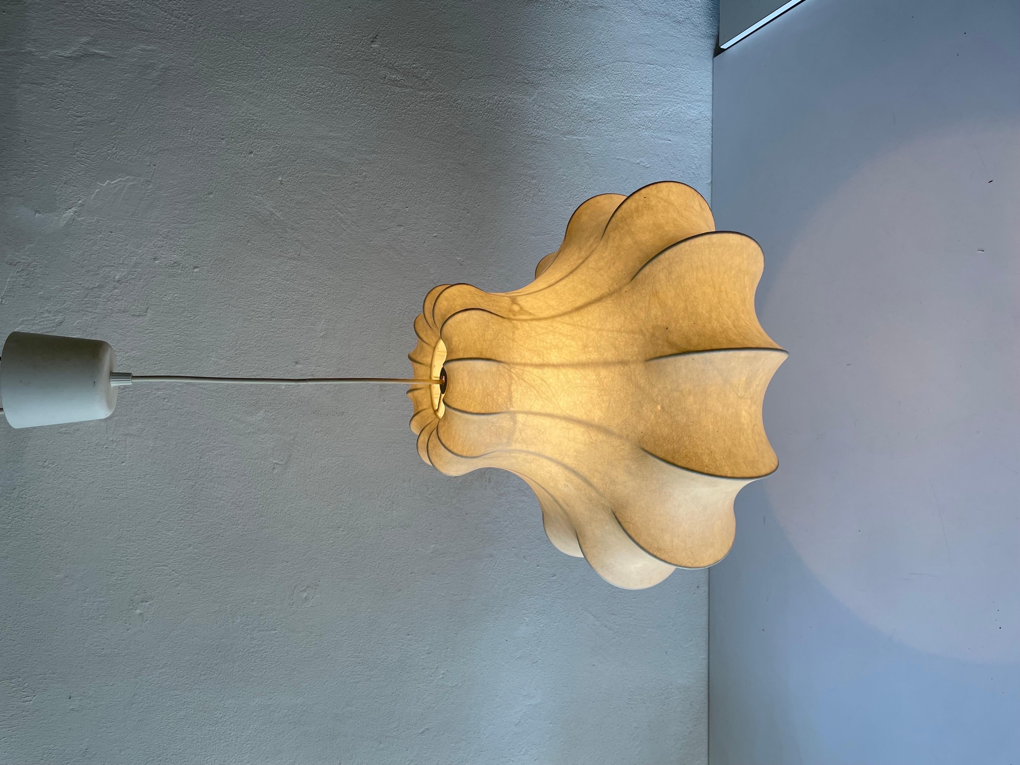 Cocoon Pendant Lamp by Goldkant, 1960s, Germany 8