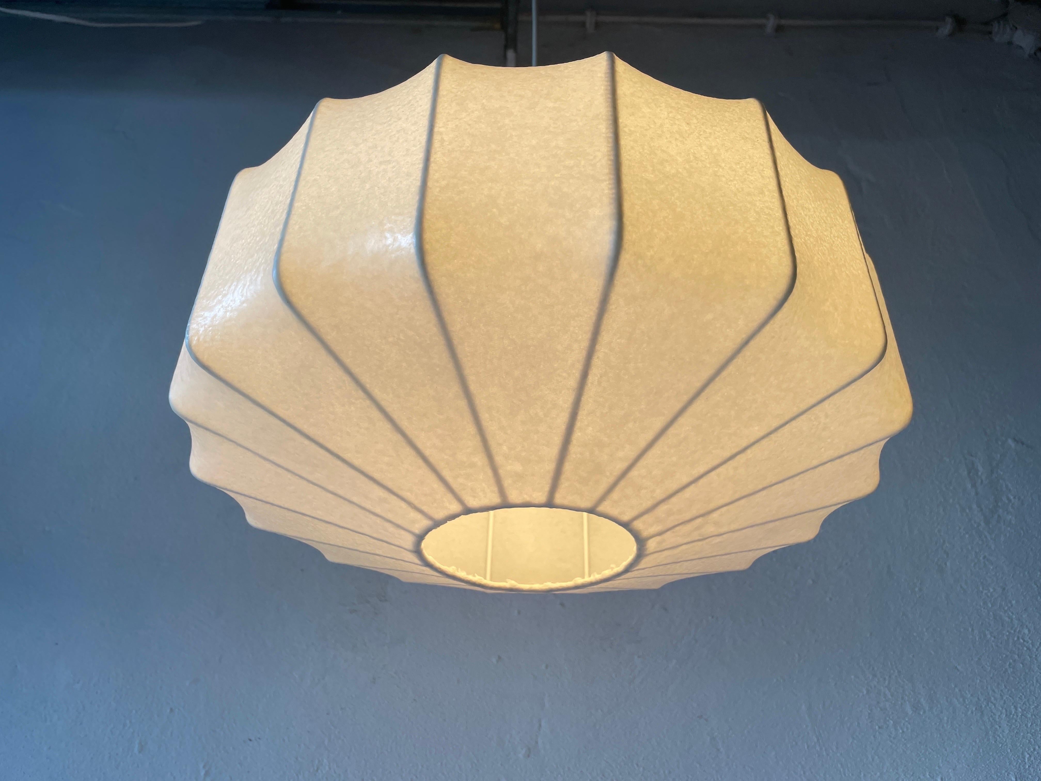 Cocoon Pendant Lamp by Goldkant, 1960s, Germany For Sale 8