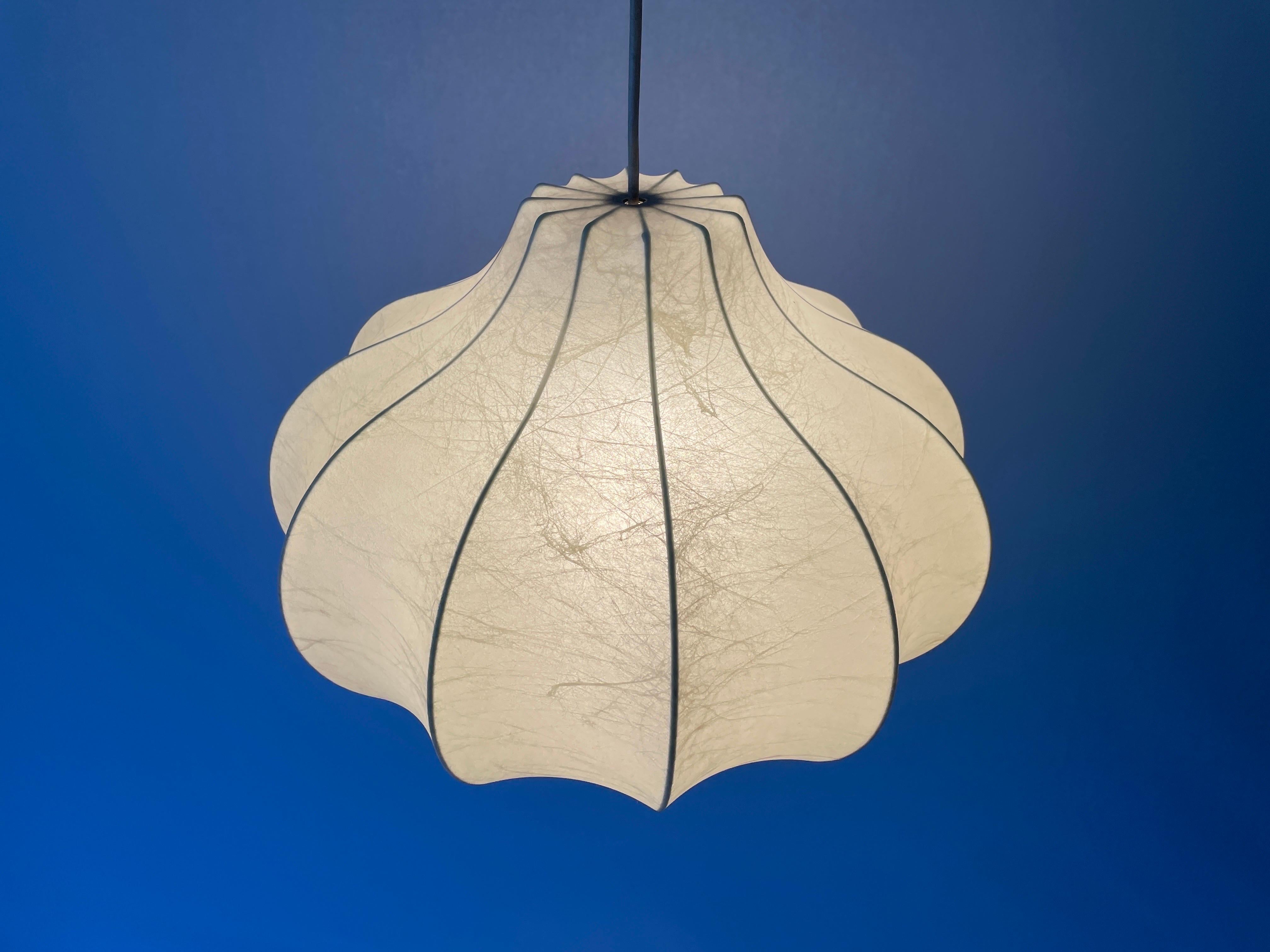 Cocoon Pendant Lamp by Goldkant, 1960s, Germany 8