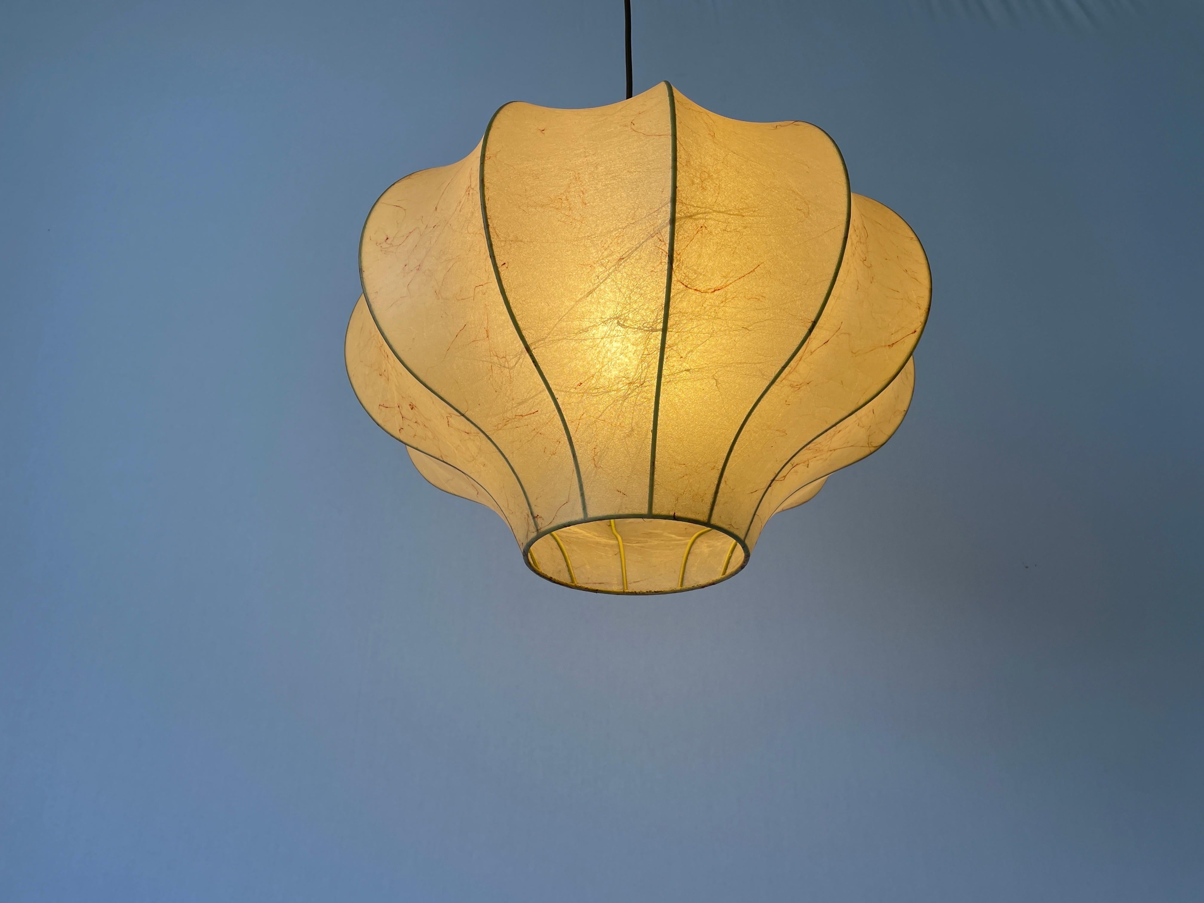 Cocoon Pendant Lamp by Goldkant, 1960s, Germany For Sale 8