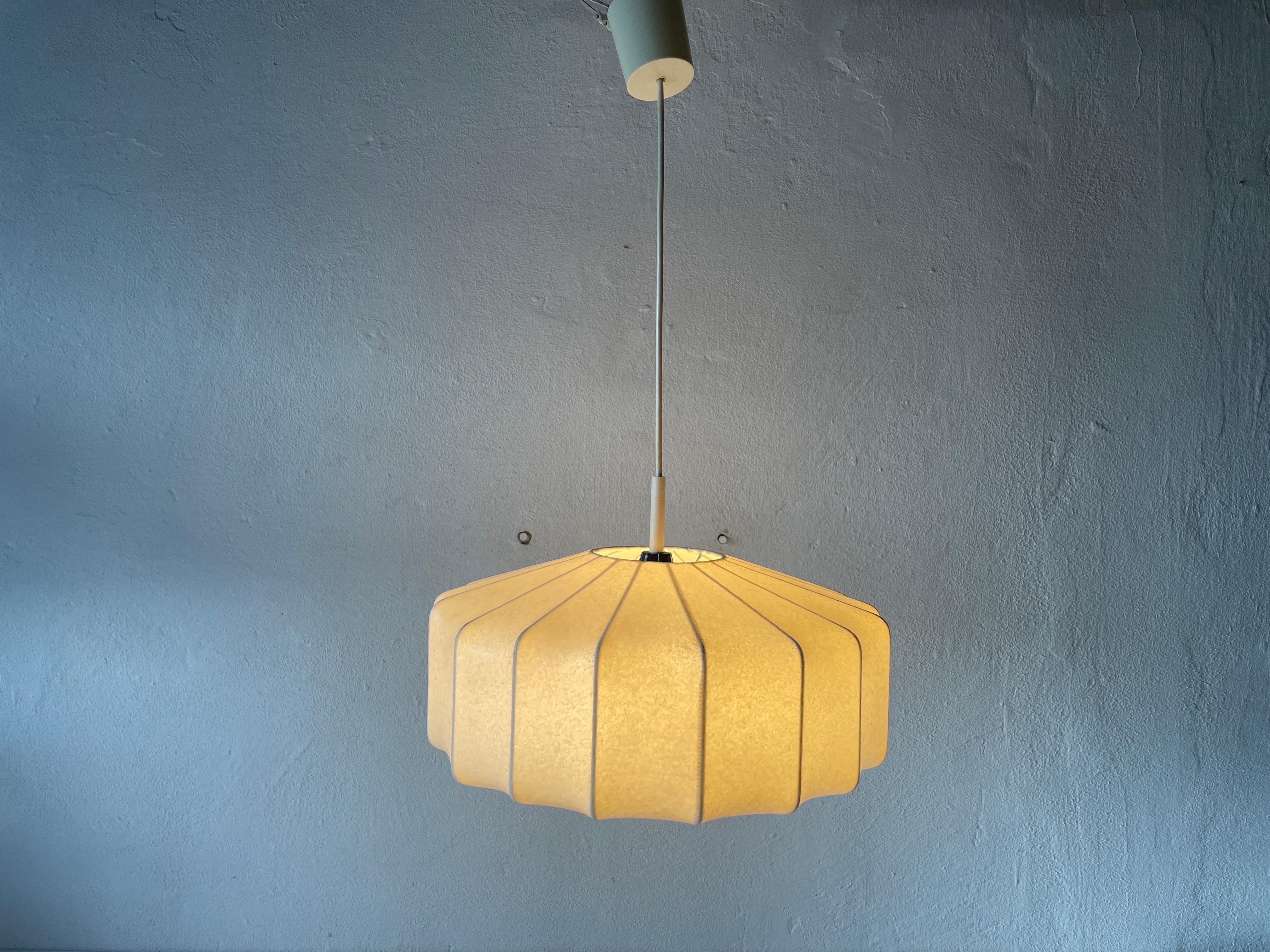 Lampe  suspension cocon par Goldkant, annes 1960, Allemagne 8