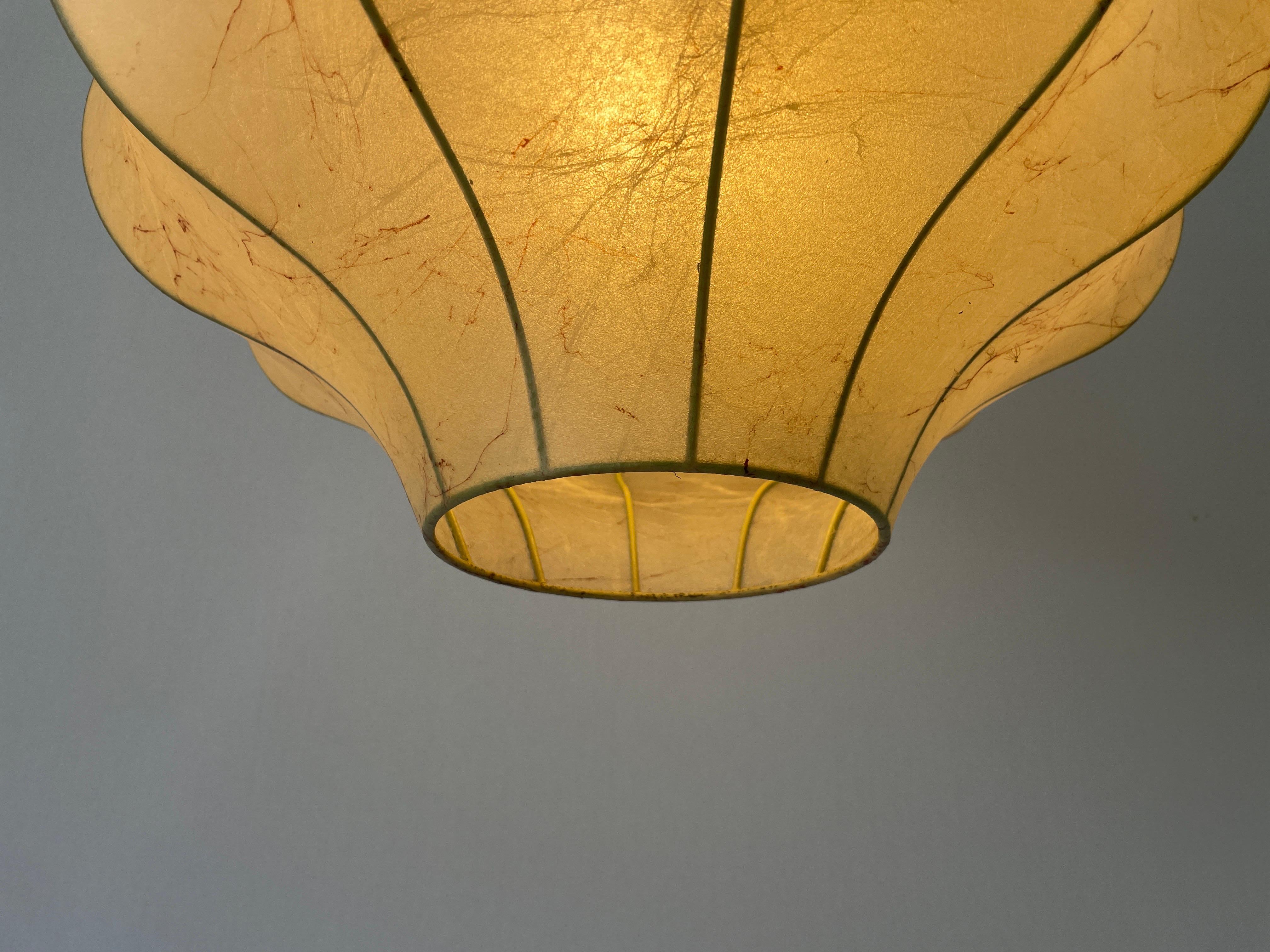 Cocoon Pendant Lamp by Goldkant, 1960s, Germany For Sale 9
