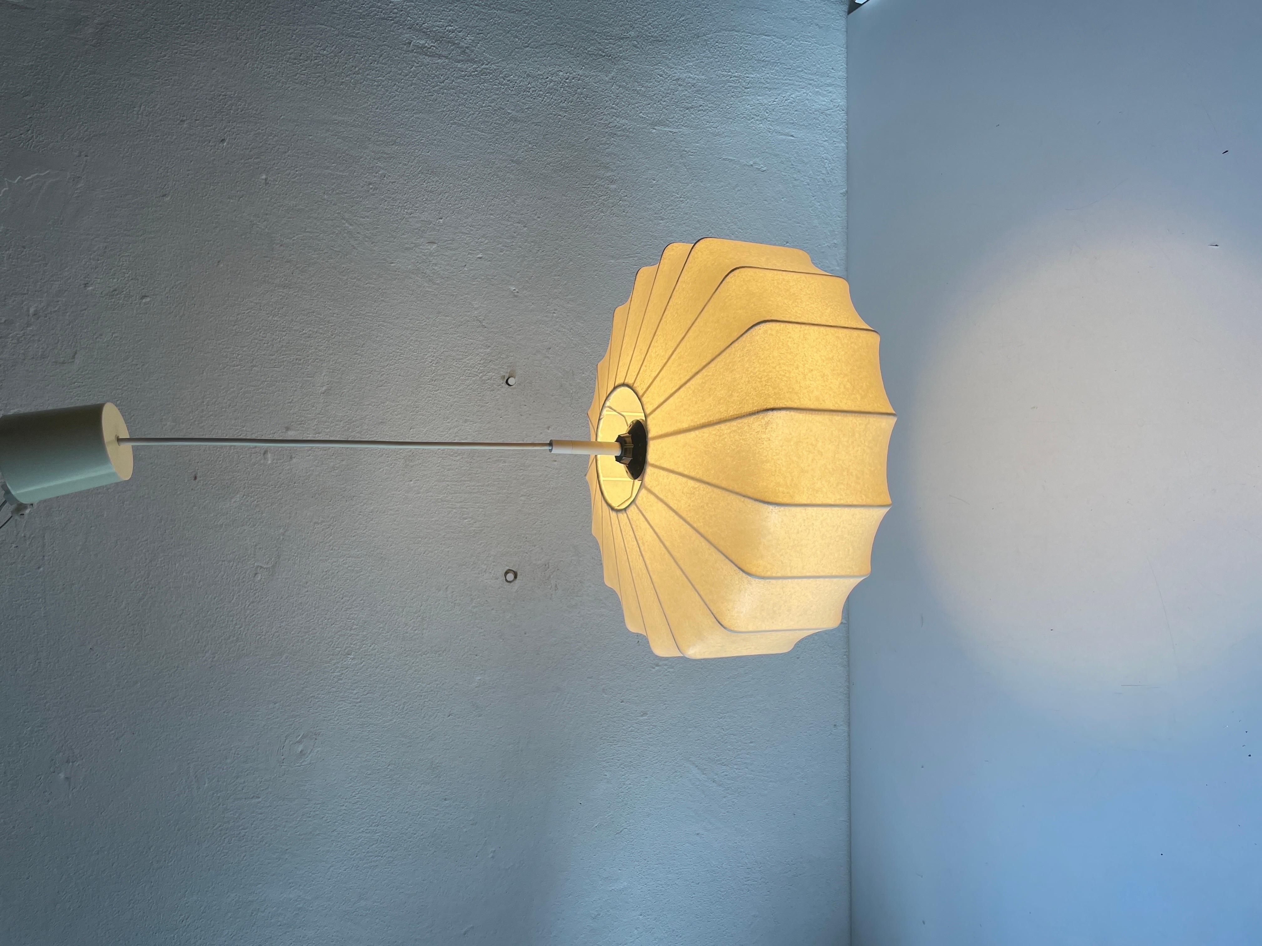 Lampe  suspension cocon par Goldkant, annes 1960, Allemagne 9