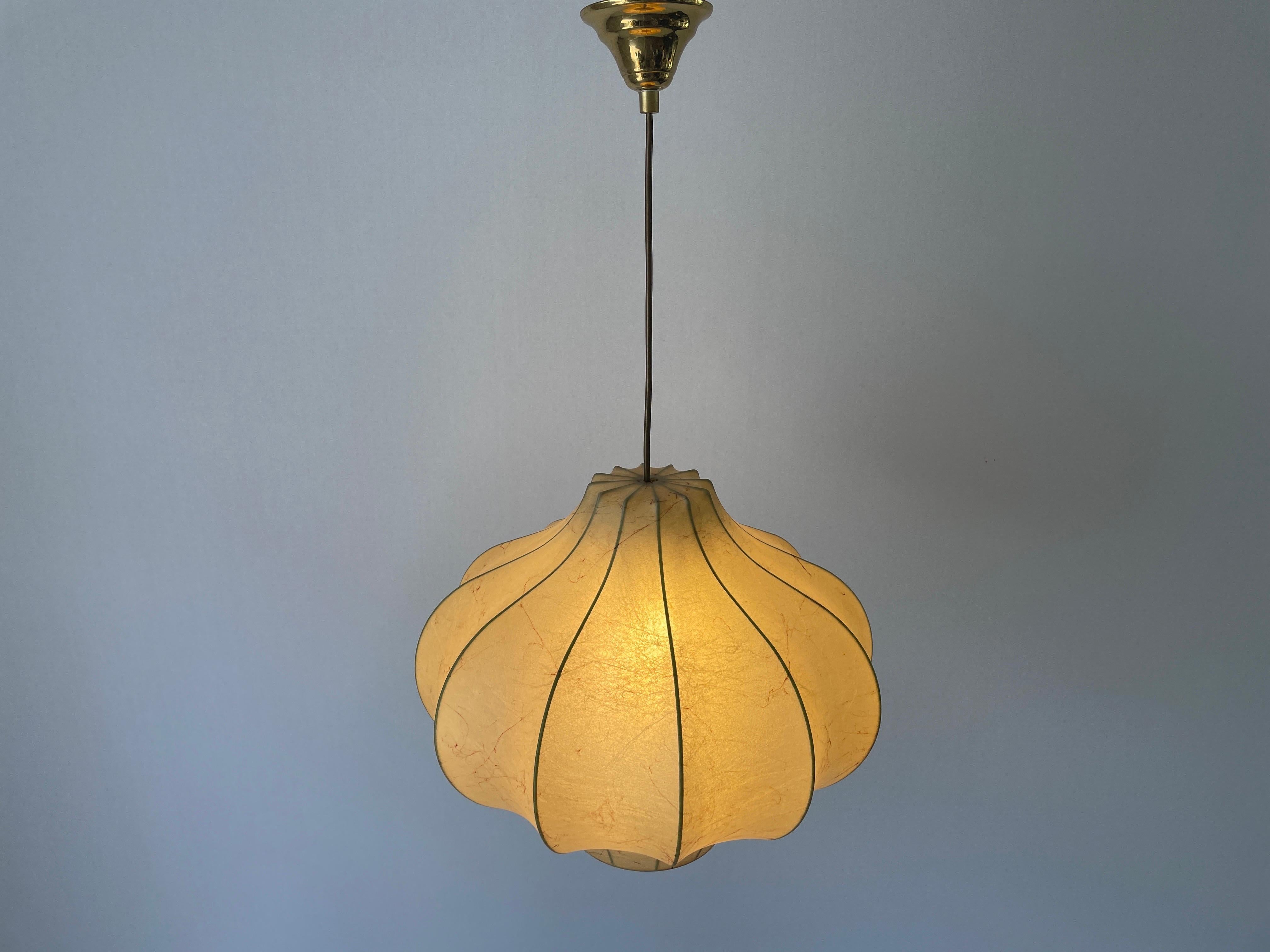 Cocoon Pendant Lamp by Goldkant, 1960s, Germany For Sale 10