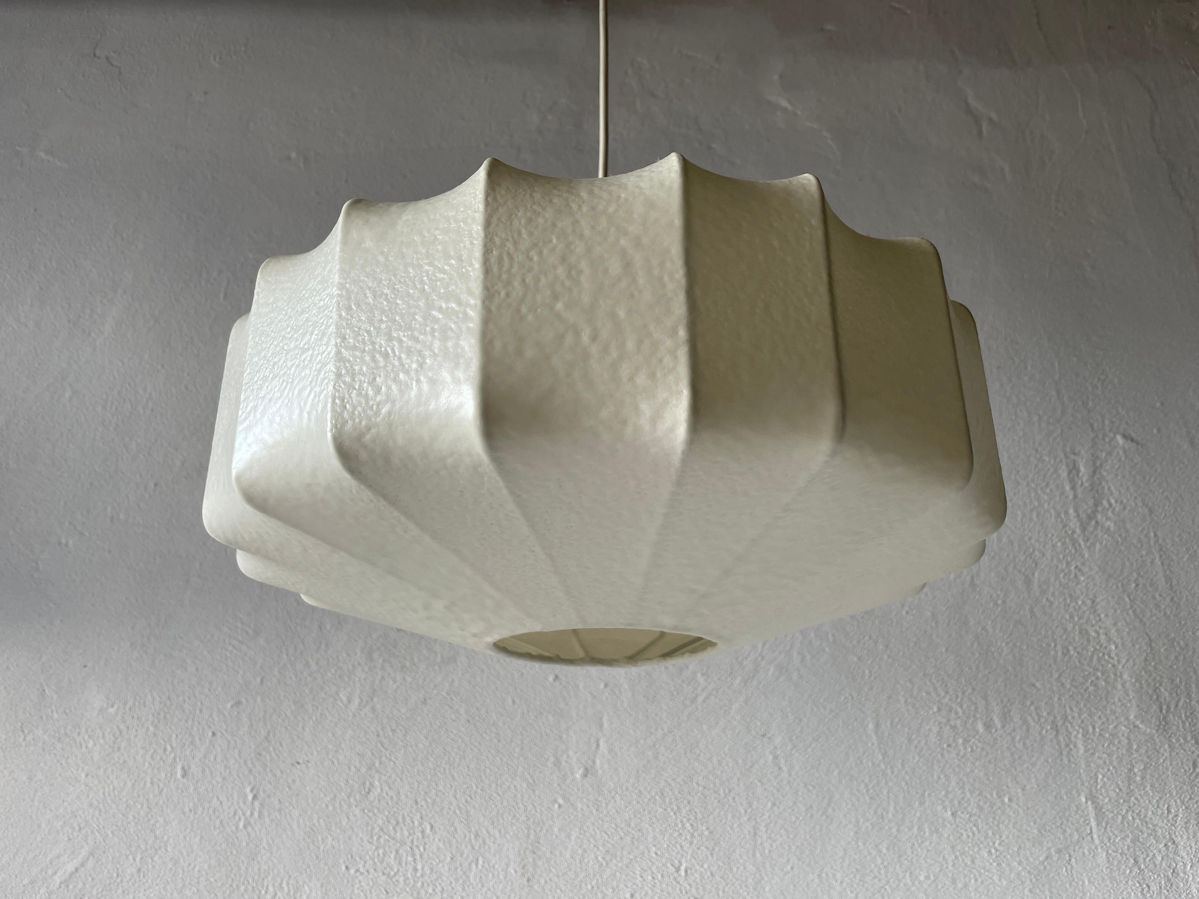 Mid-Century Modern Cocoon Pendant Lamp by Goldkant, 1960s, Germany For Sale