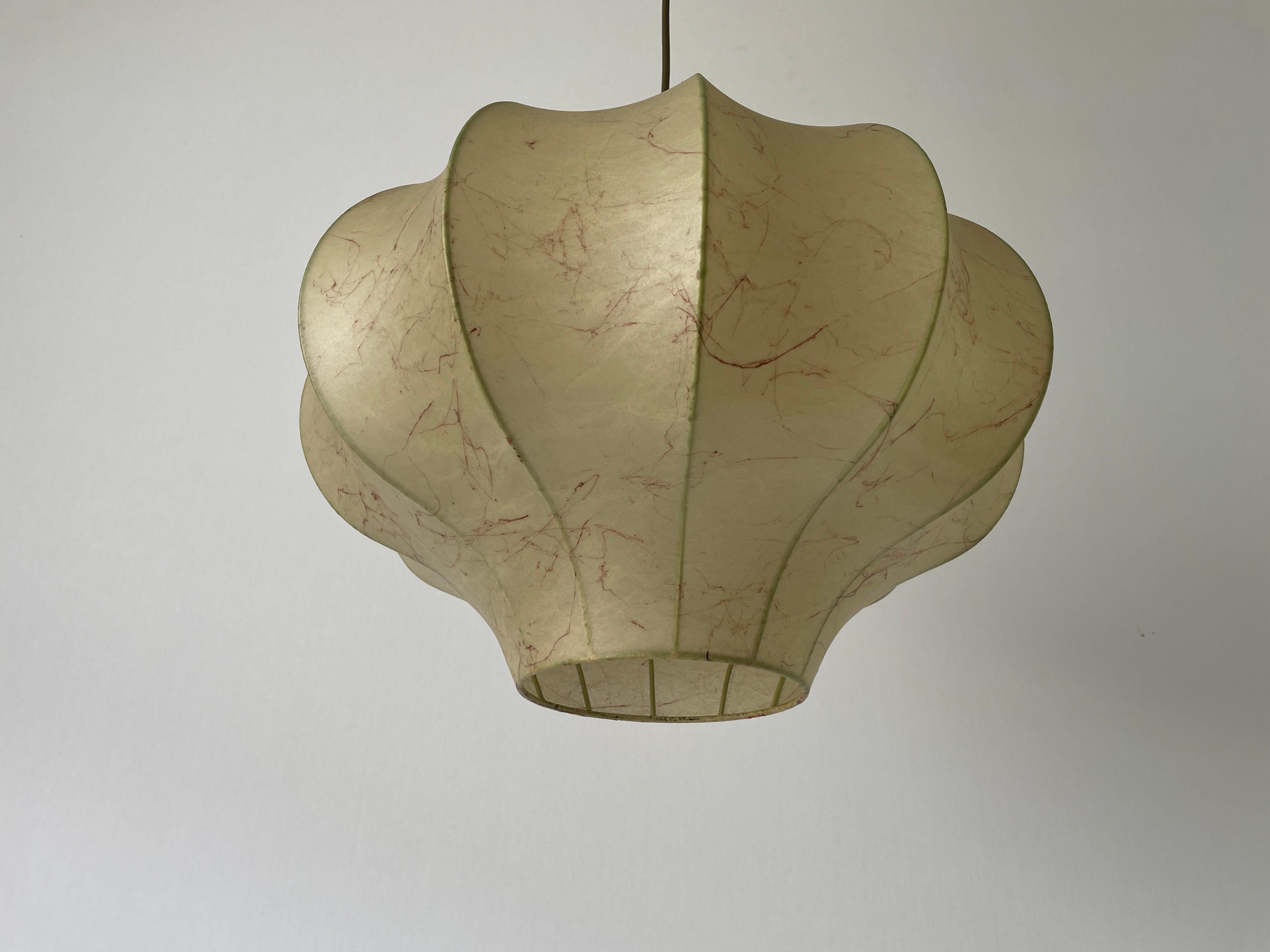 Mid-Century Modern Cocoon Pendant Lamp by Goldkant, 1960s, Germany For Sale