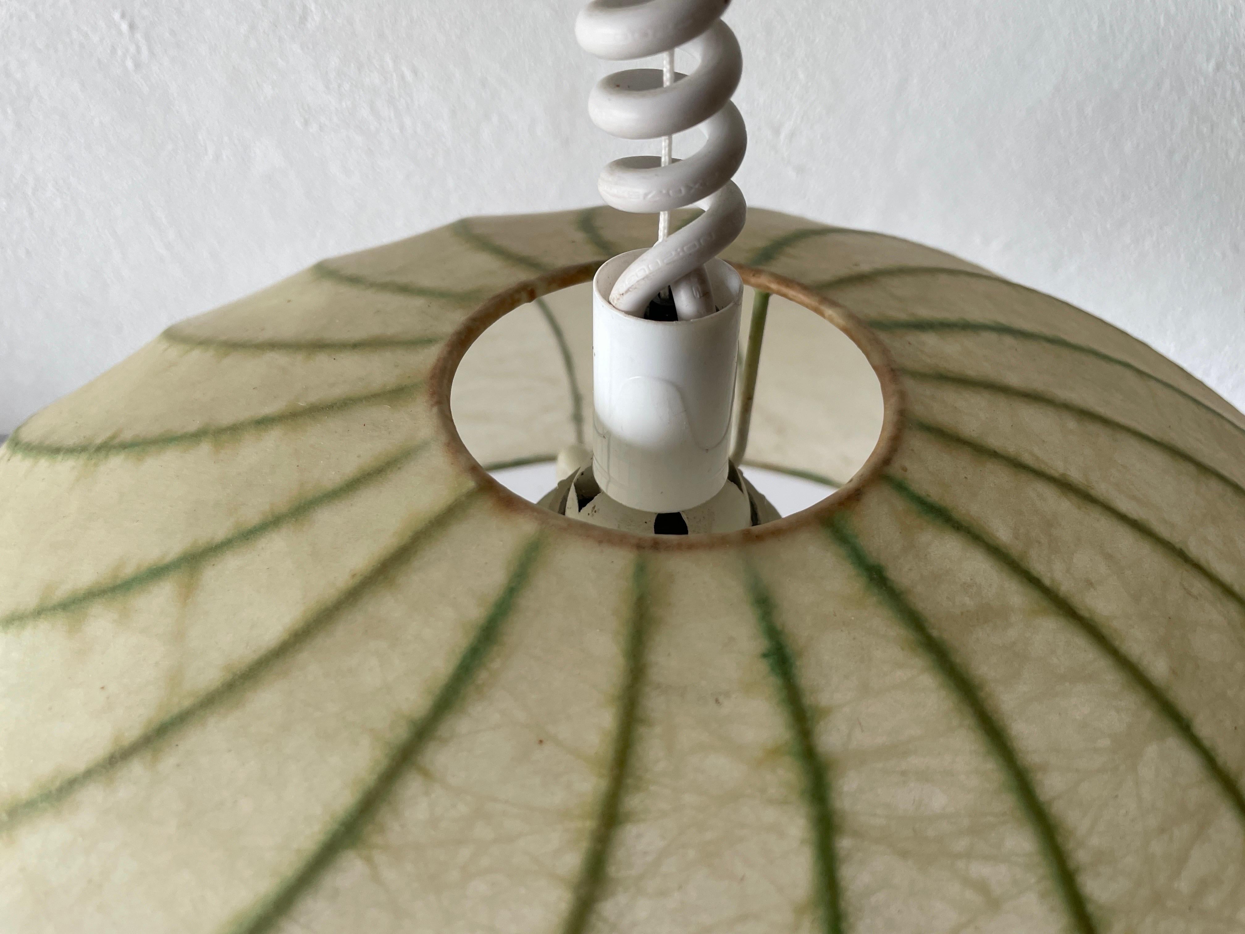 Cocoon Pendant Lamp by Goldkant, 1960s, Germany In Excellent Condition In Hagenbach, DE